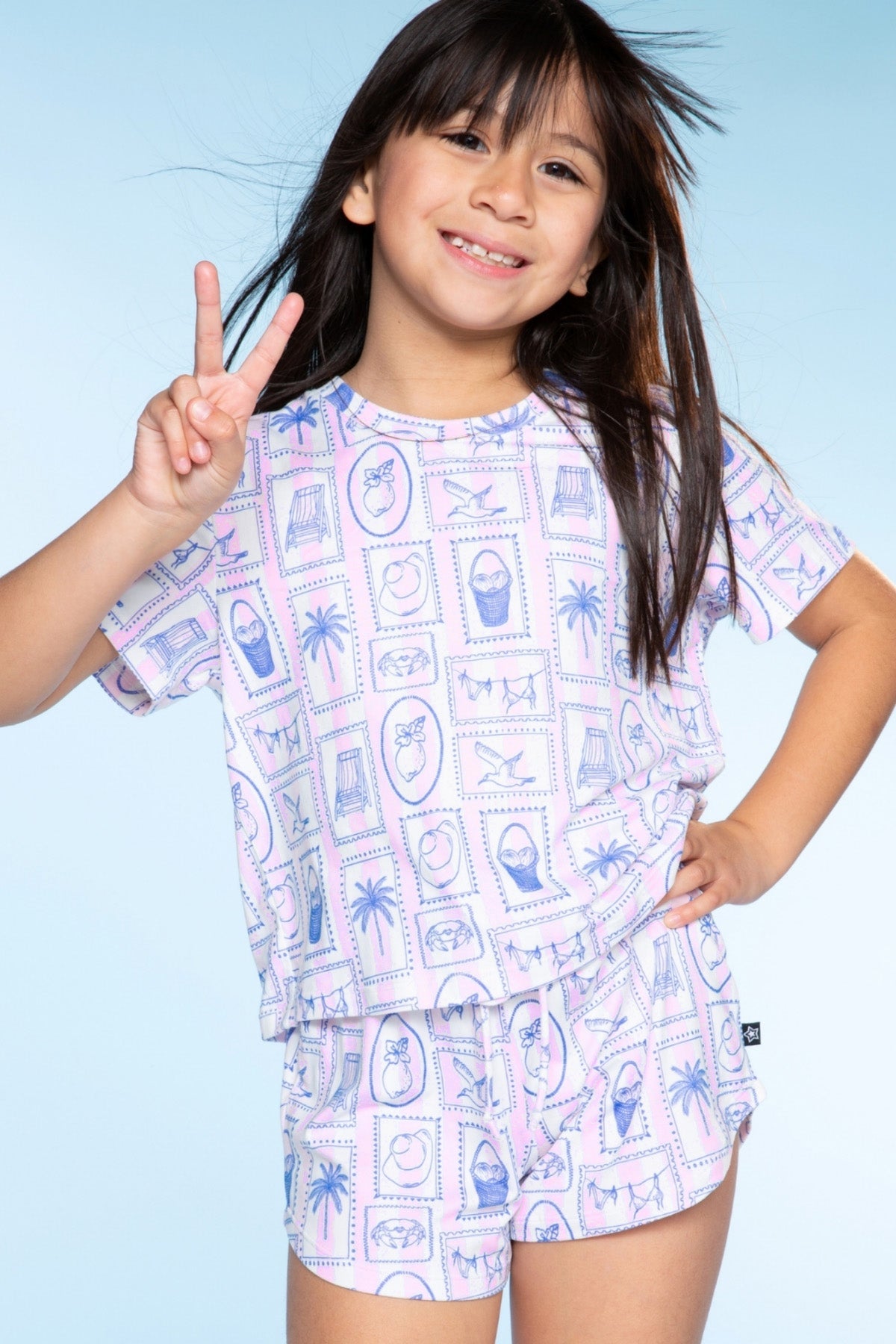 Simply Soft Easy Tee & Dolphin Short - Pink Stripe Euro Summer - NEW!