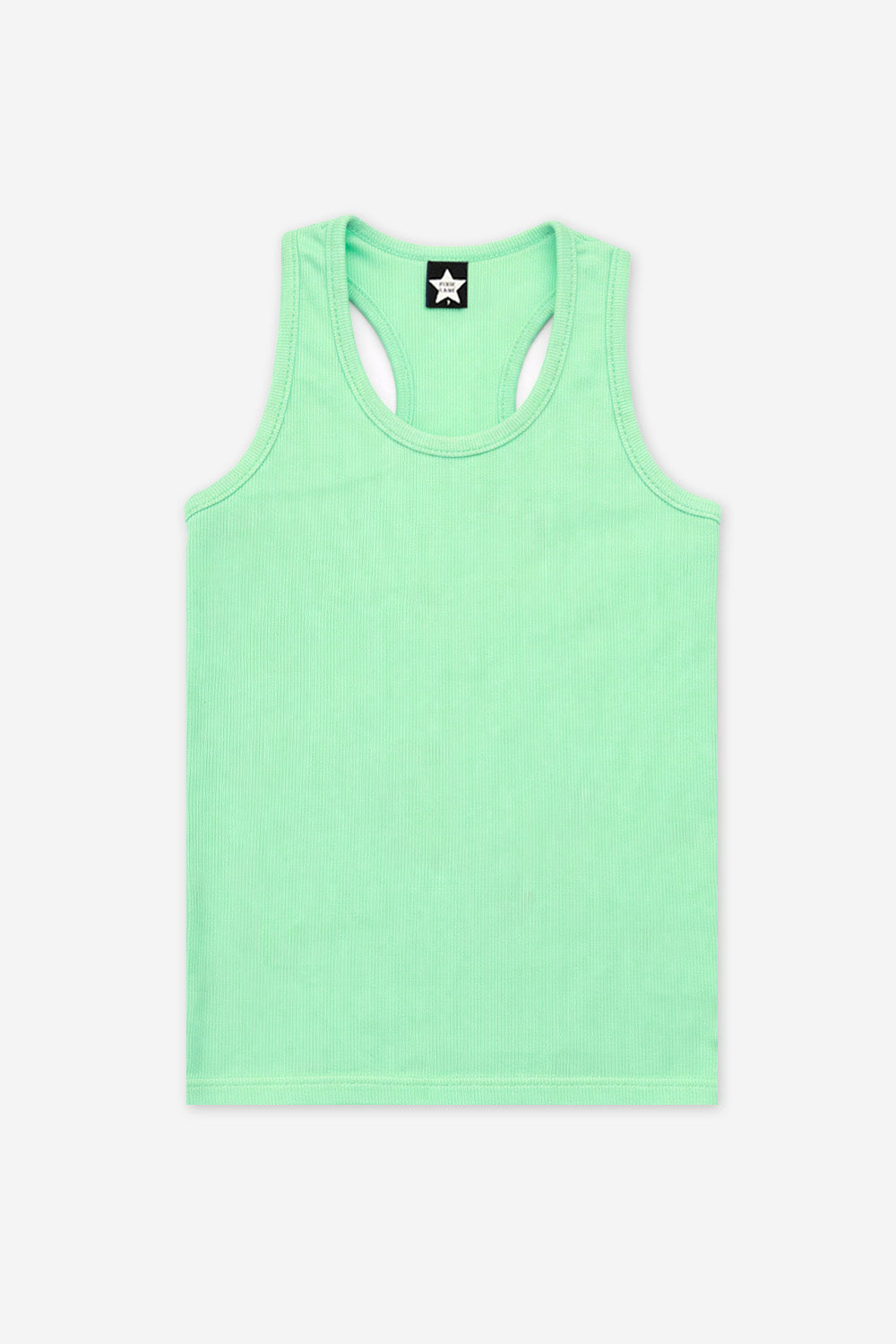 Ribbed Racerback Tank - Black
