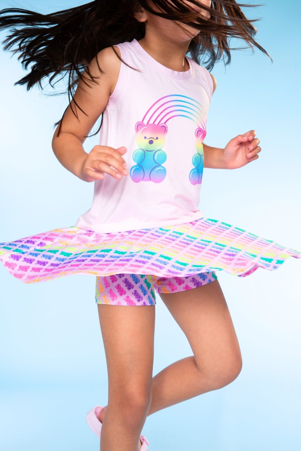 Simply Soft Skort - Pink Rainbow Gummy Bear - NEW!