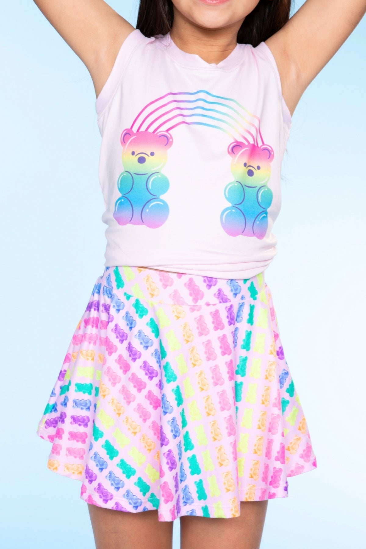 Simply Soft Skort - Pink Rainbow Gummy Bear - NEW!