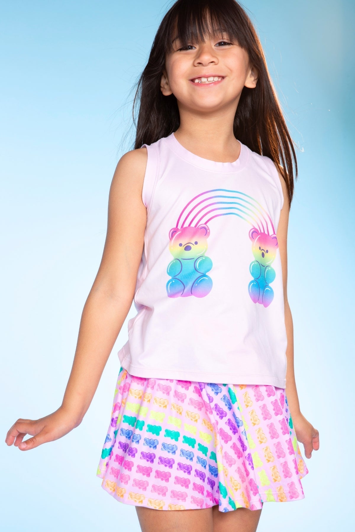 Simply Soft Skort - Pink Rainbow Gummy Bear - NEW!