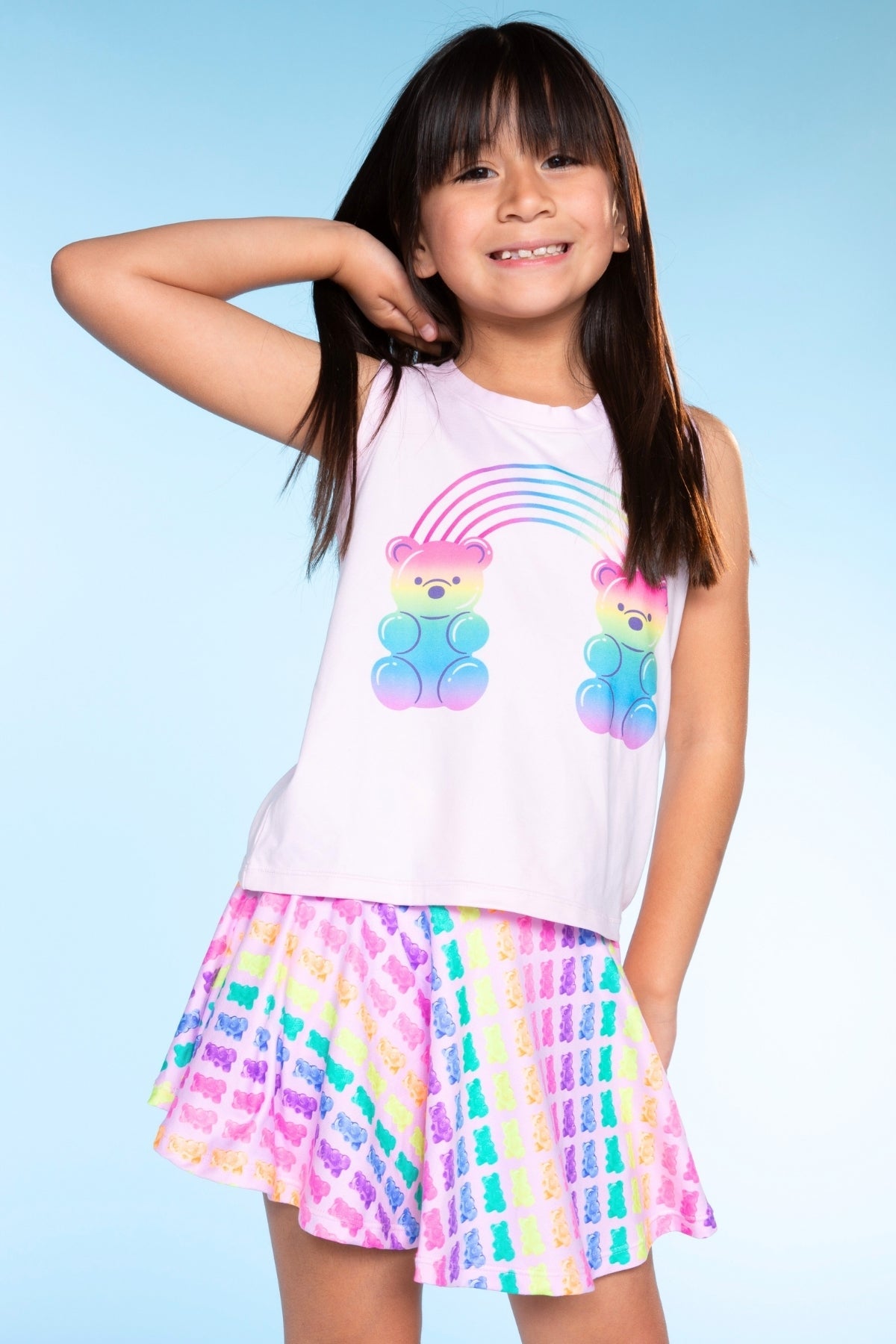 Simply Soft Skort - Pink Rainbow Gummy Bear - NEW!