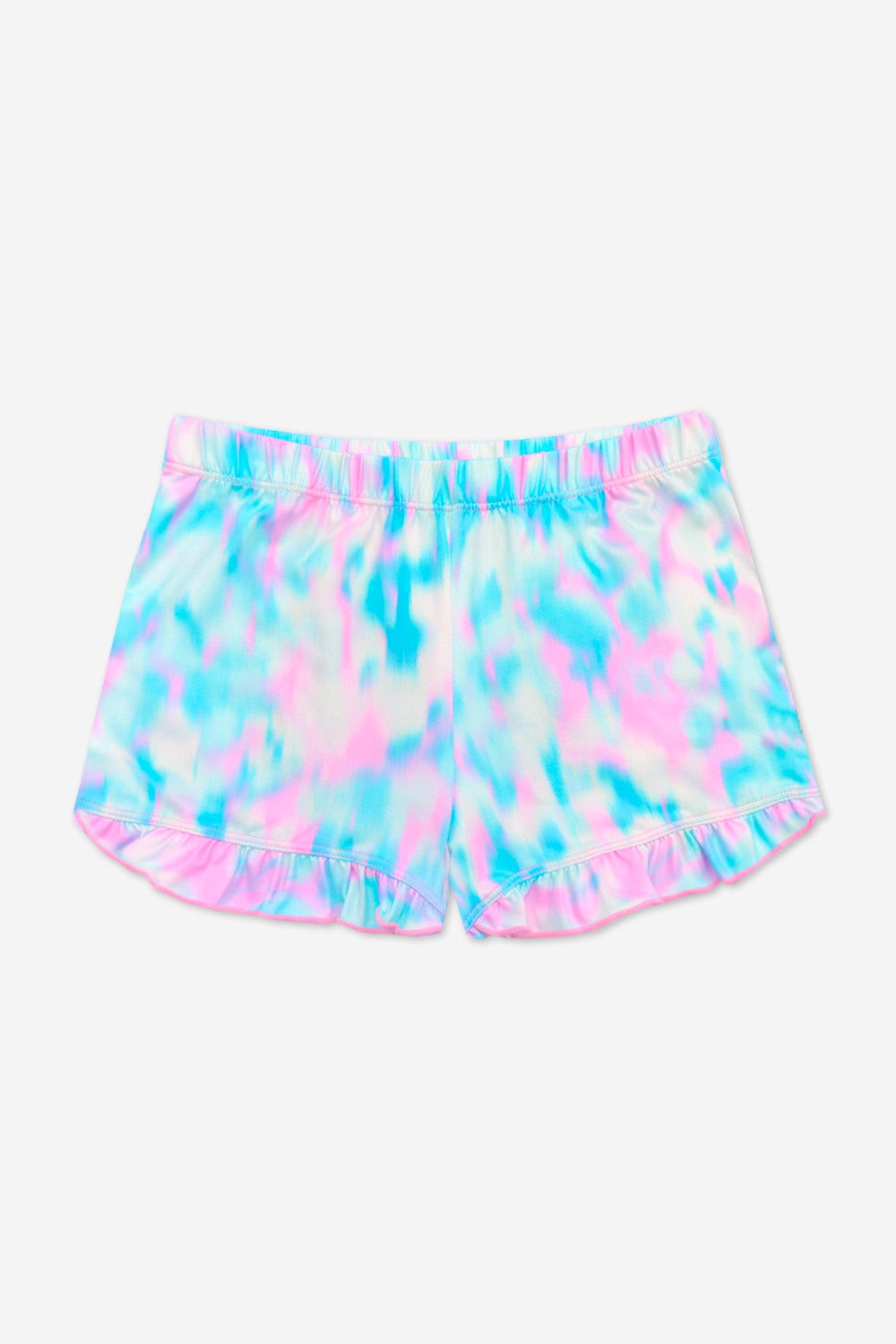 Simply Soft Ruffle Short - Pink Blue Star