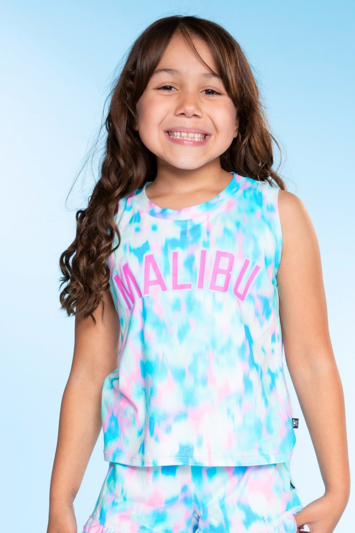 Simply Soft Ruffle Short - Pink Blue Star - NEW!