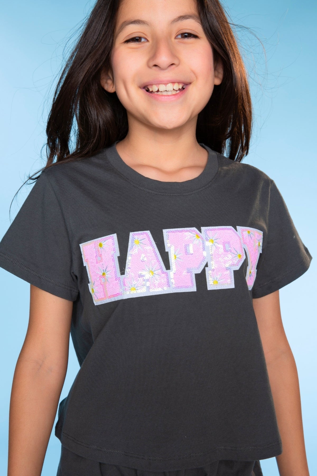 Washed Cotton Easy Tee & Dolphin Short Set - Lilac Hawaii