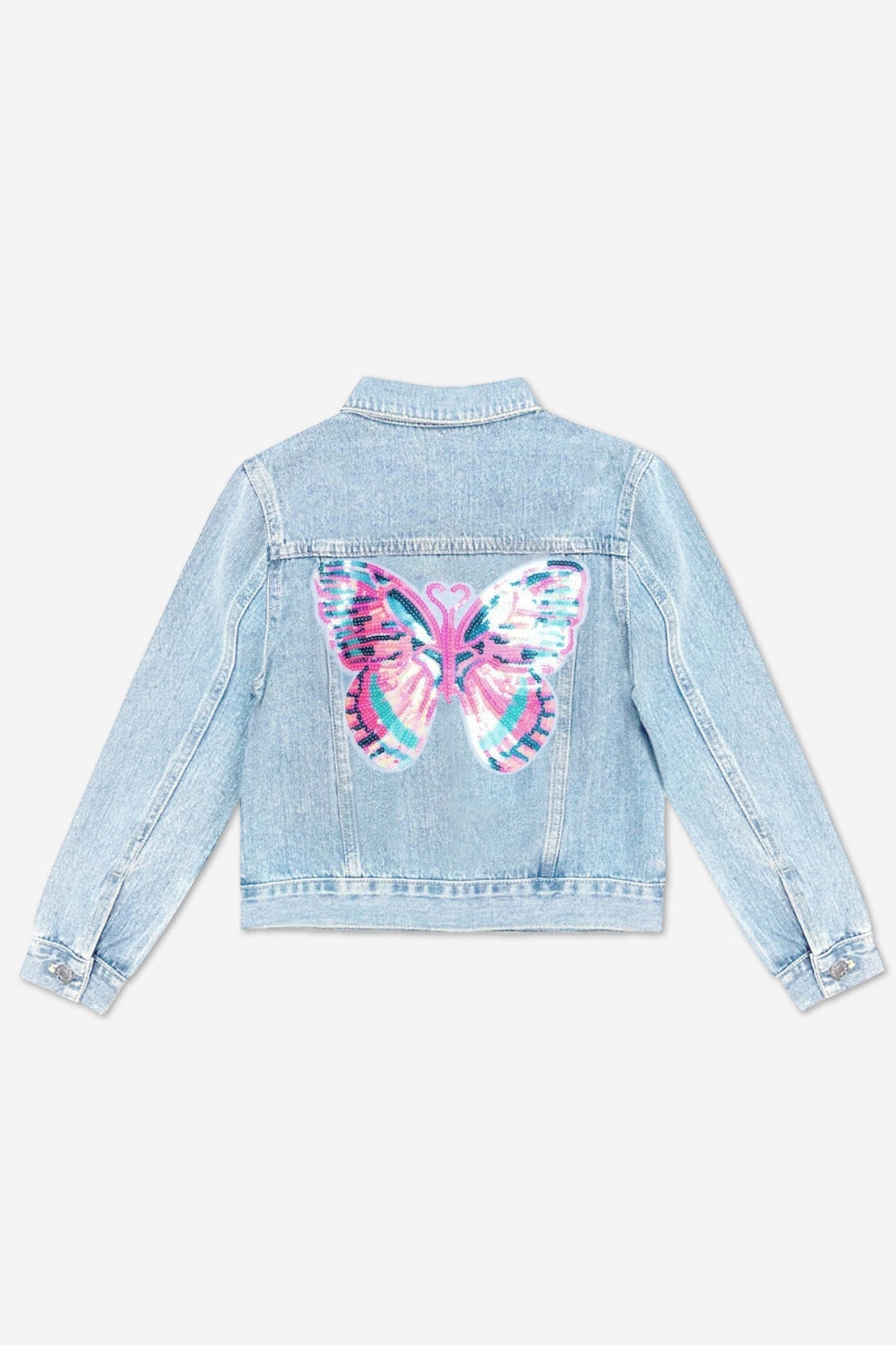 The Perfect Denim Jacket - Lt Denim White Daisy