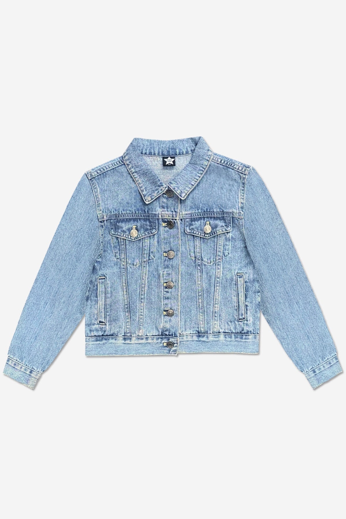 The Perfect Denim Jacket - Lt Denim White Daisy