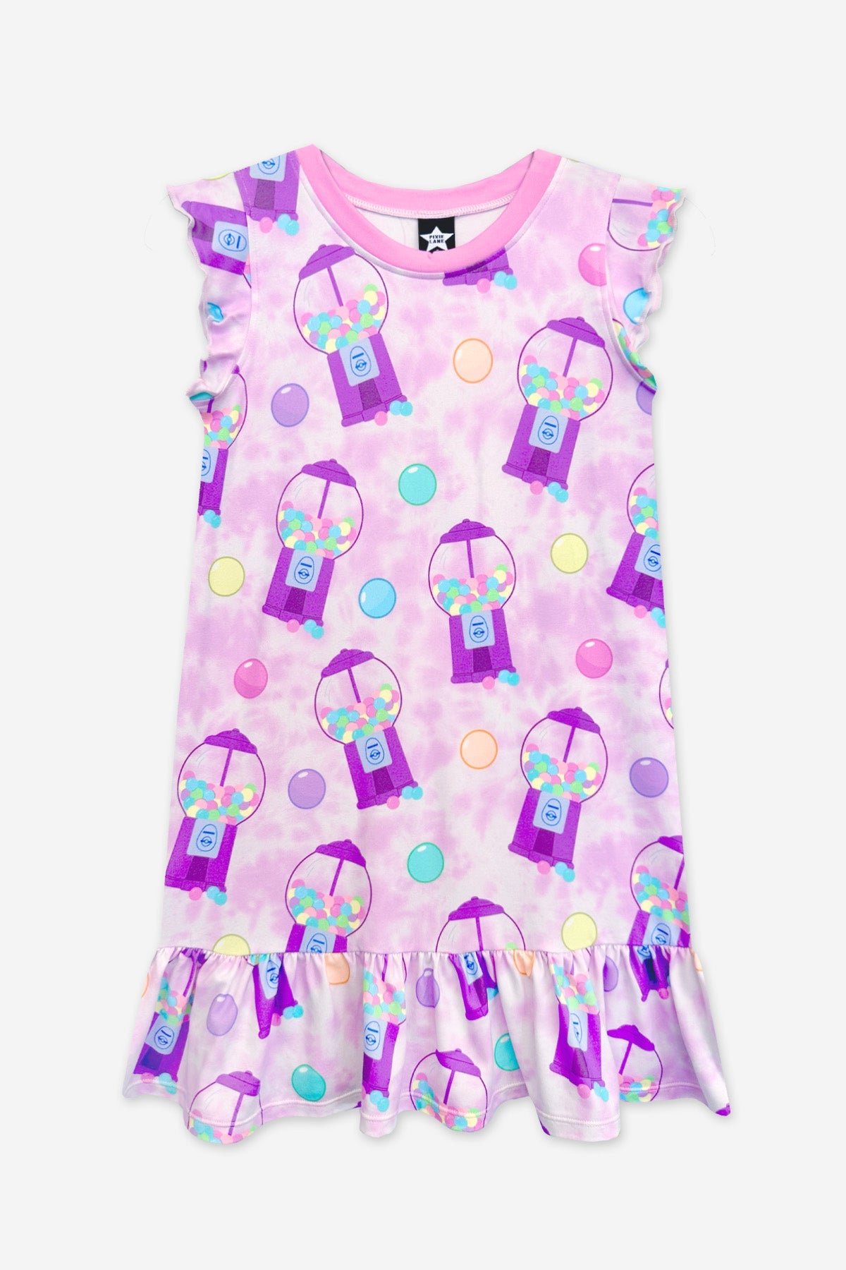 Simply Soft Flutter Sleeve Lounge Dress - Light Pink Makeup