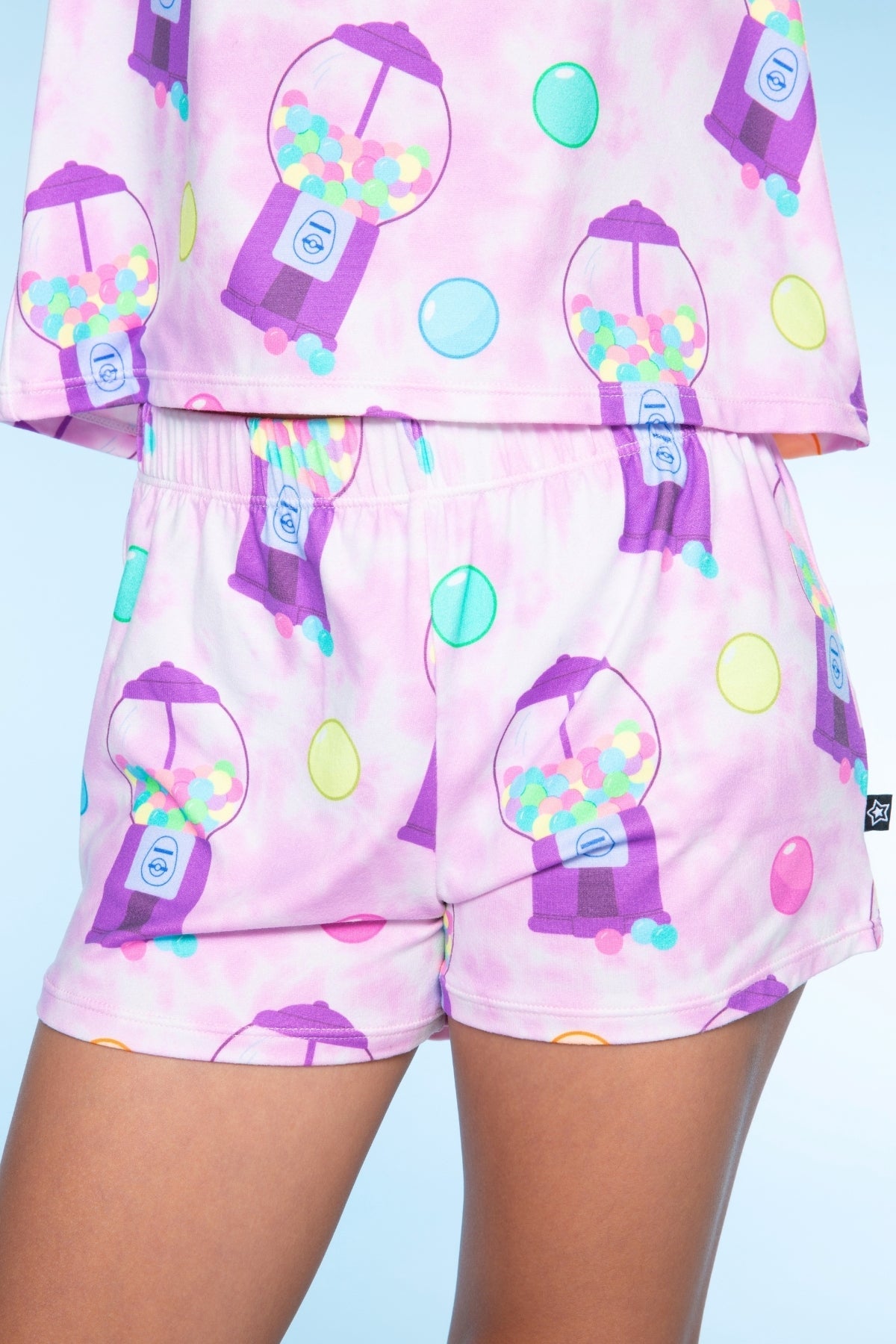 Simply Soft Sleeveless Easy Tank & Dolphin Short - Pink Rainbow Cherries