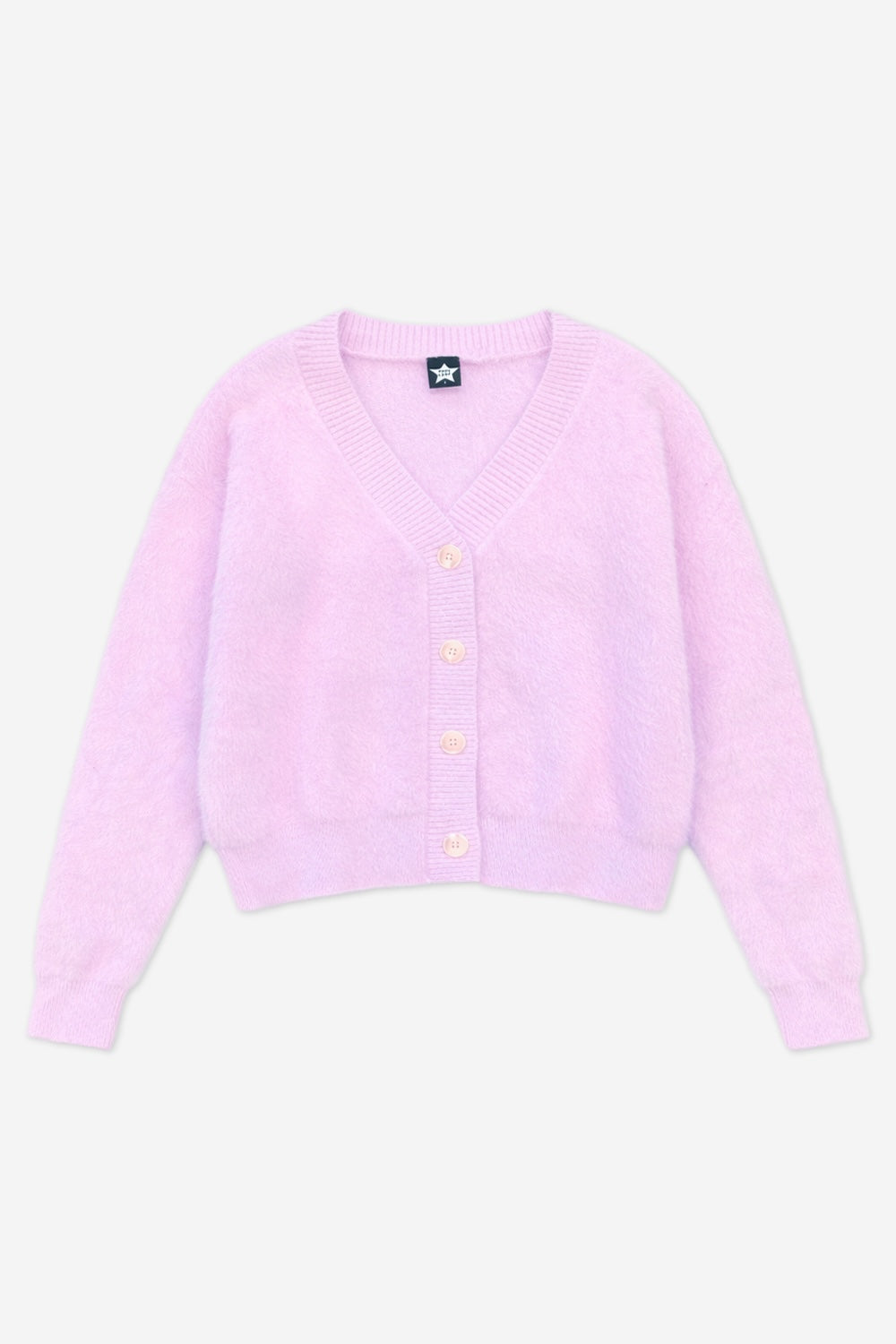 Fuzzy Soft Cardigan Sweater - Ivory