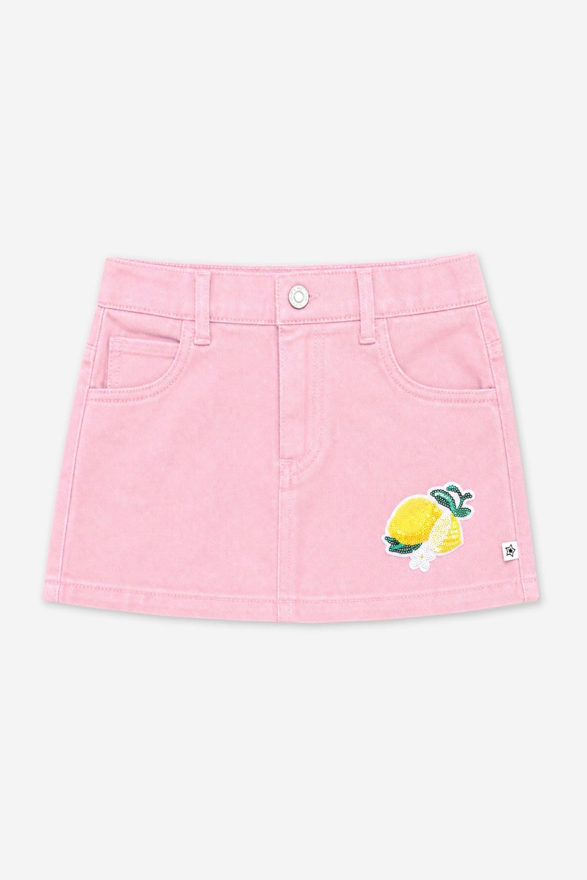The Perfect Denim Skort - Lt Denim Strawberry Daisy