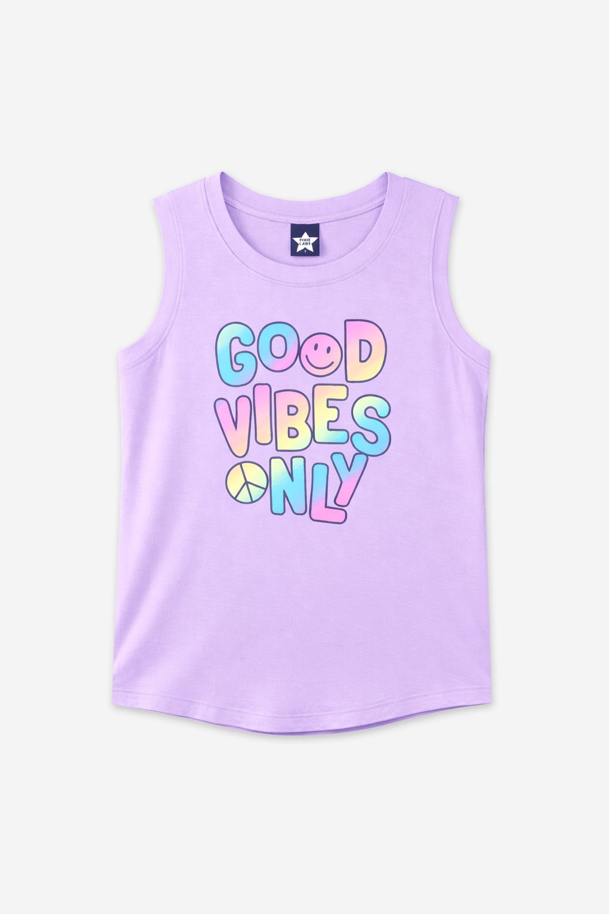 Modal Shirttail Tank - Lavender Good Vibes