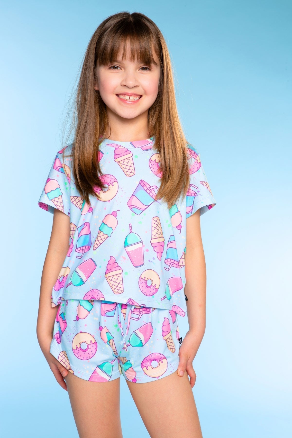 Simply Soft Easy Tee & Dolphin Short - Rainbow S'Mores - NEW!