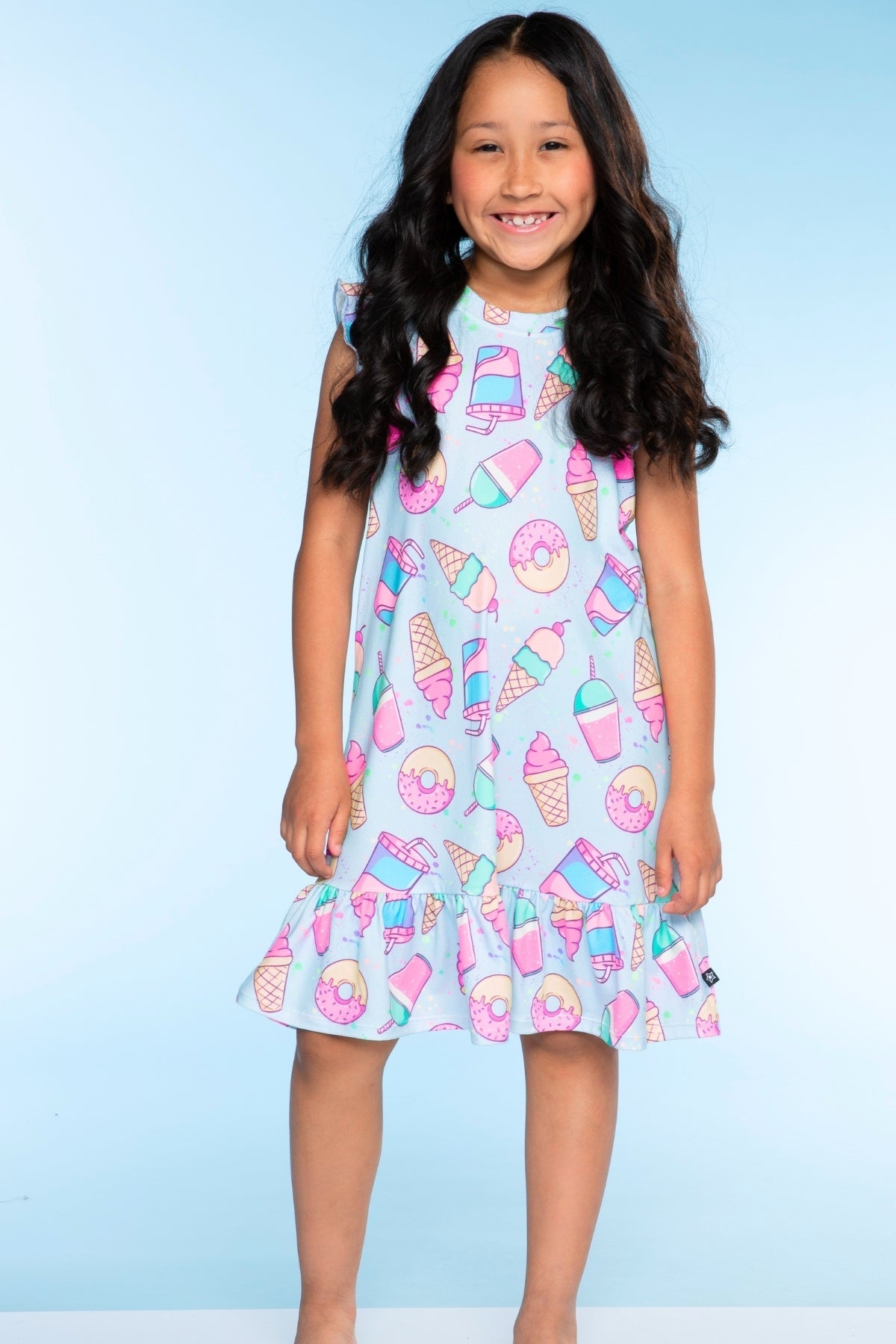 Simply Soft Flutter Sleeve Lounge Dress - Light Pink Makeup