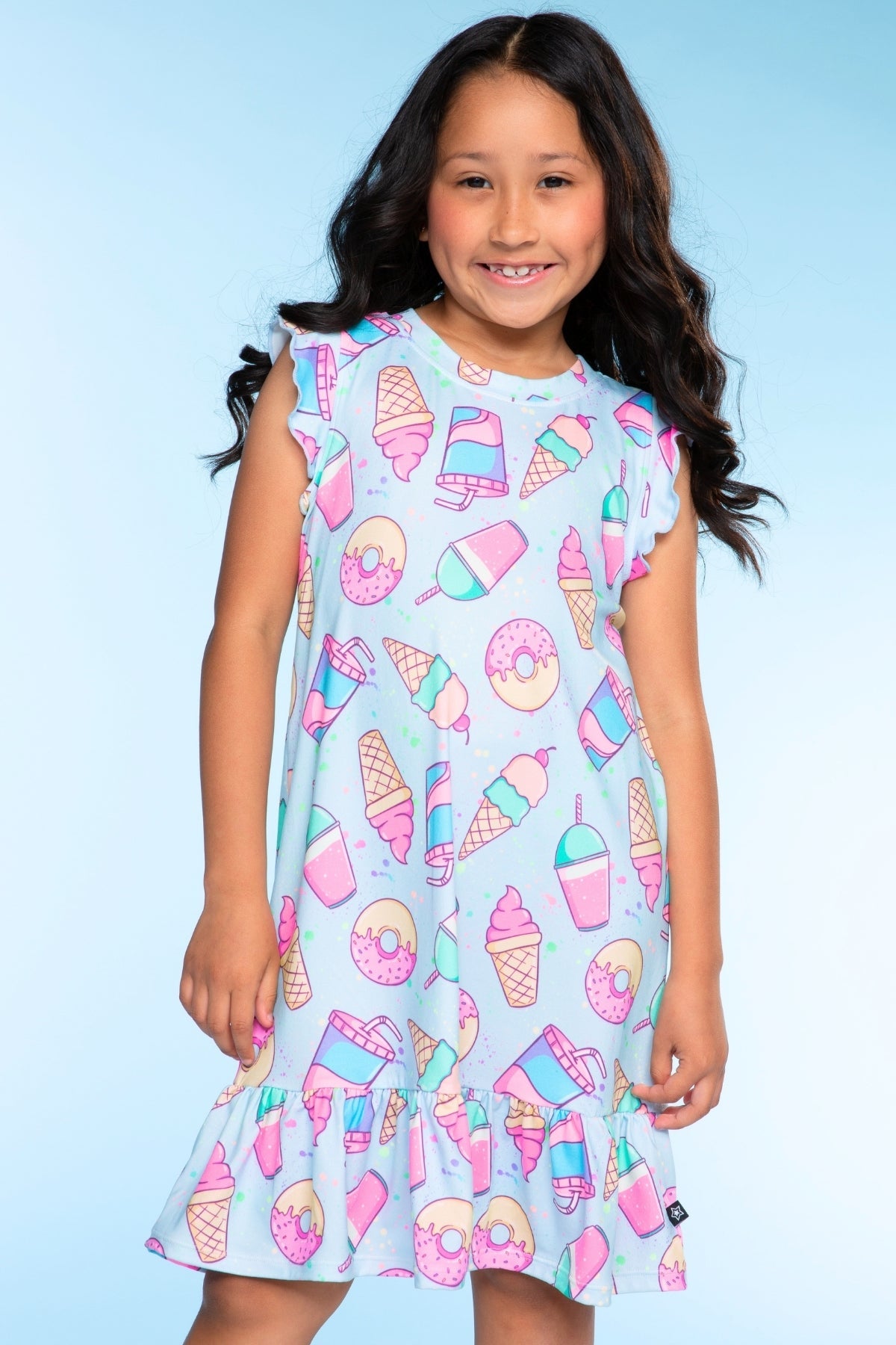 Simply Soft Flutter Sleeve Lounge Dress - Light Pink Makeup