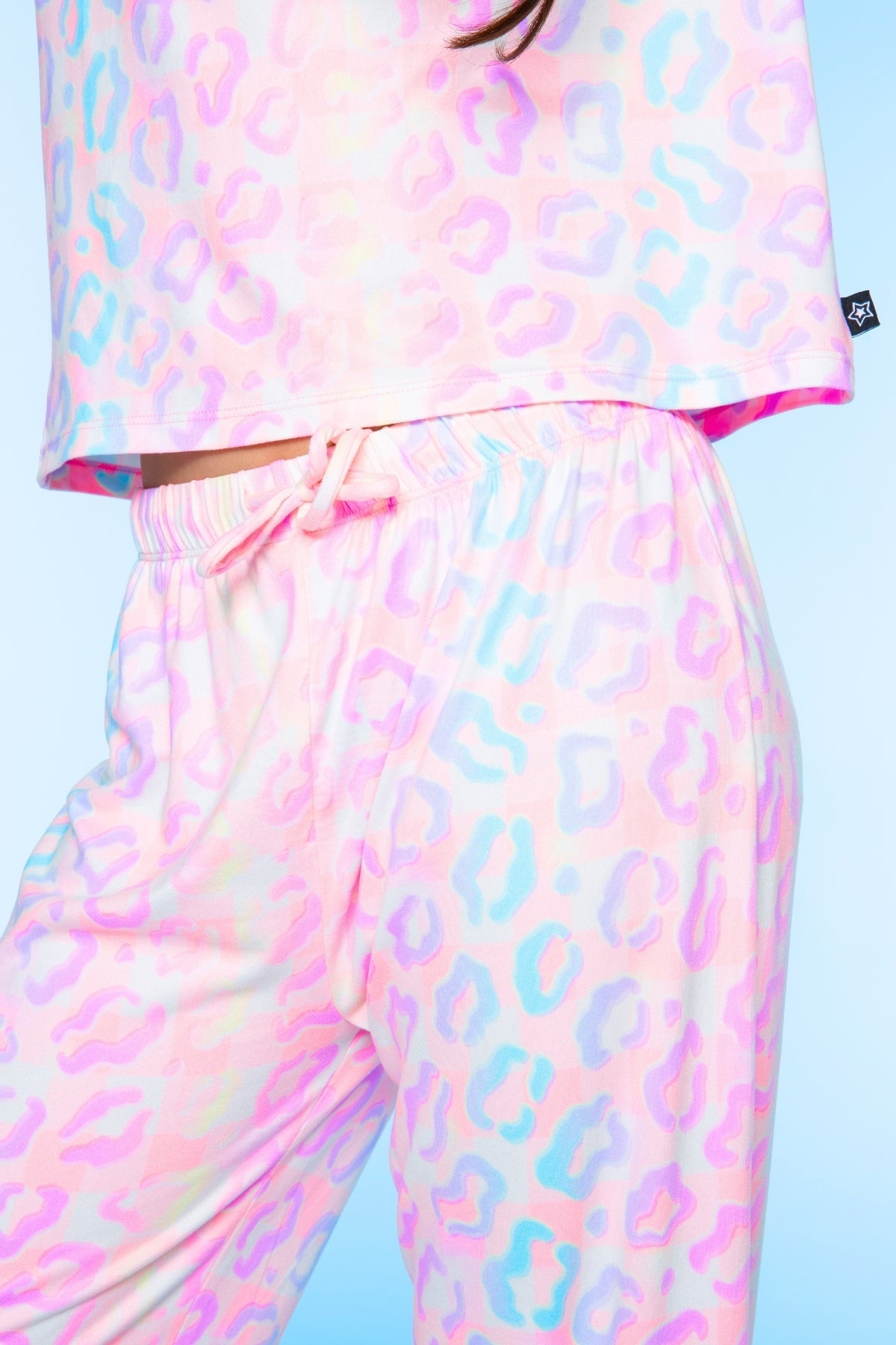 Simply Soft Easy Tee & Karate Pant - Dusty Pink Sticker Emojis