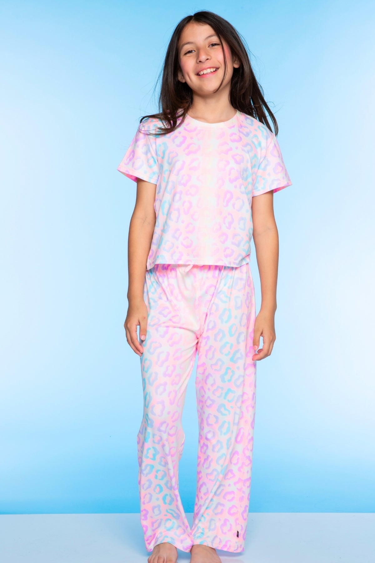 Simply Soft Easy Tee & Karate Pant - Dusty Pink Sticker Emojis