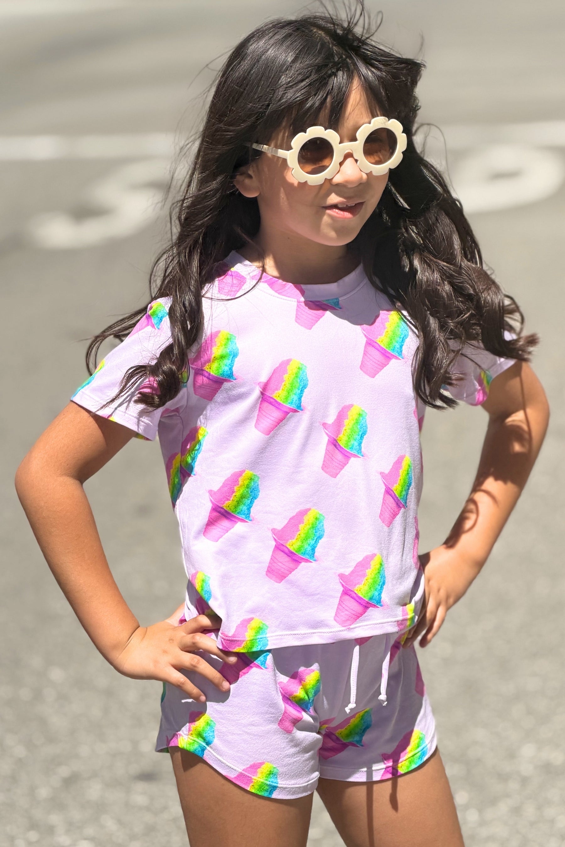 Simply Soft Easy Tee & Dolphin Short - Rainbow S'Mores - NEW!