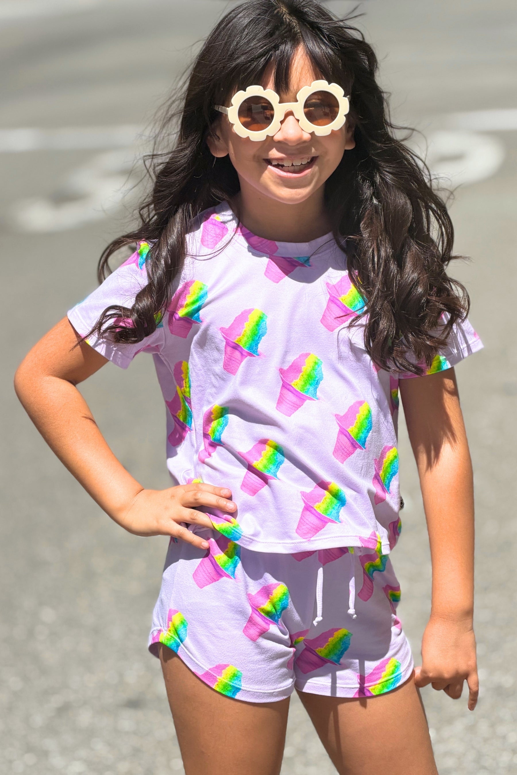 Simply Soft Easy Tee & Dolphin Short - Rainbow S'Mores - NEW!