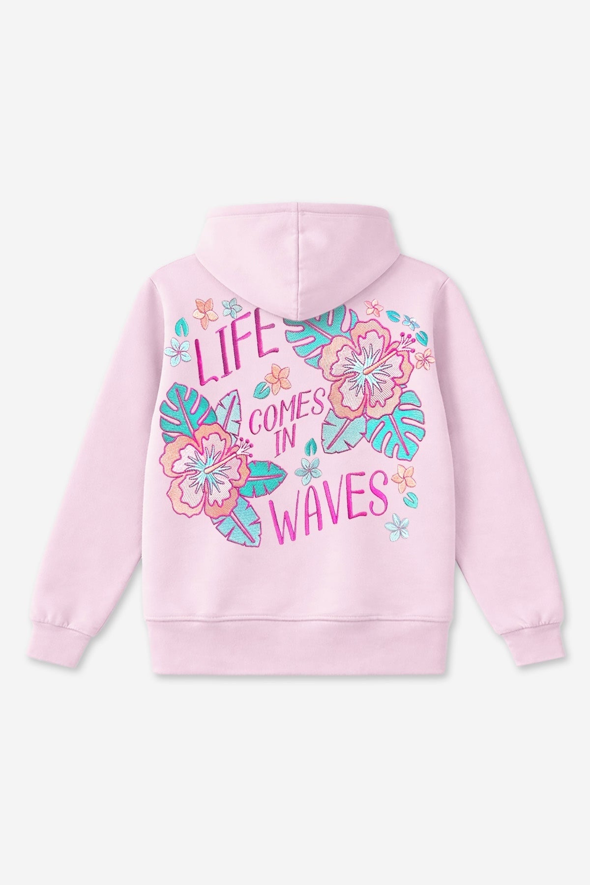 Cloud Soft French Terry Everyday Hoodie - Blush Focus On The Good Ditsy Lilac Floral
