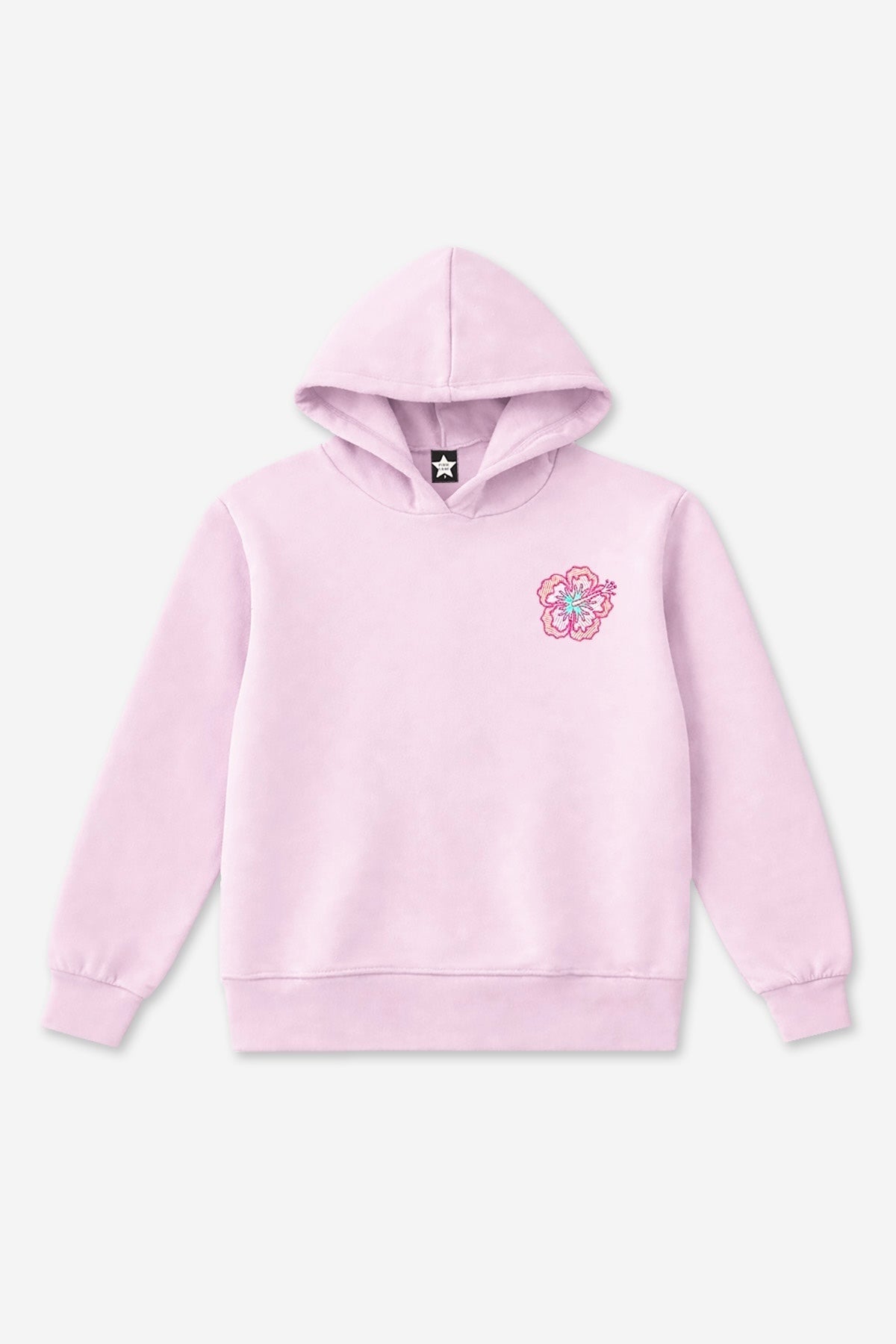 Cloud Soft French Terry Everyday Hoodie - Blush Focus On The Good Ditsy Lilac Floral