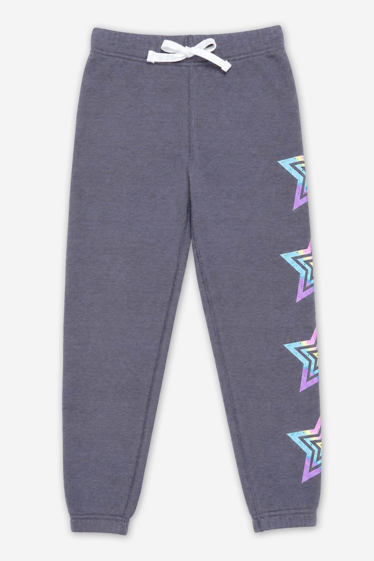 Cloud Soft French Terry Sweatpant - Black Pink Sequin Patches
