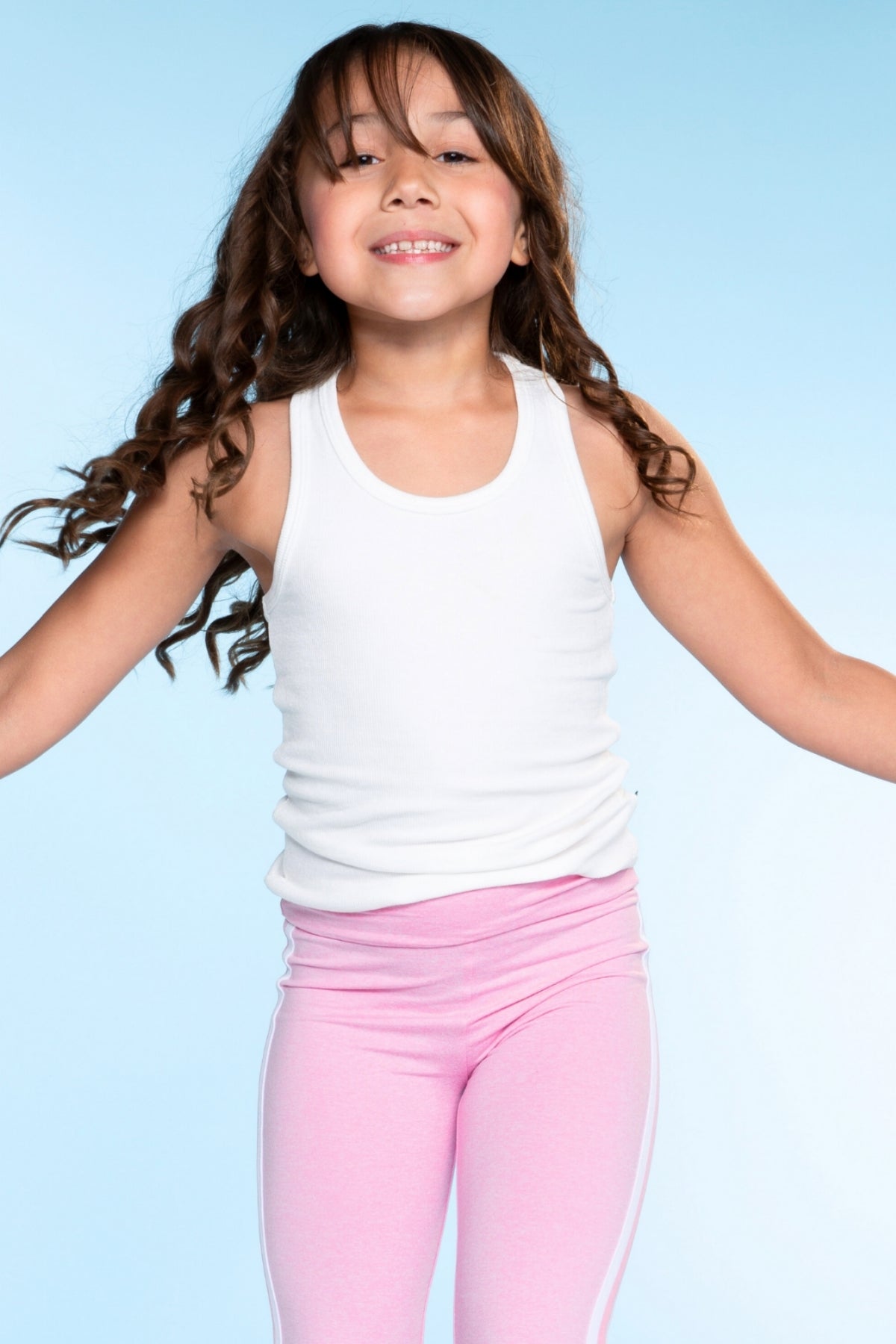 Ultra-Soft Ribbed Scoop Racer Tank - White