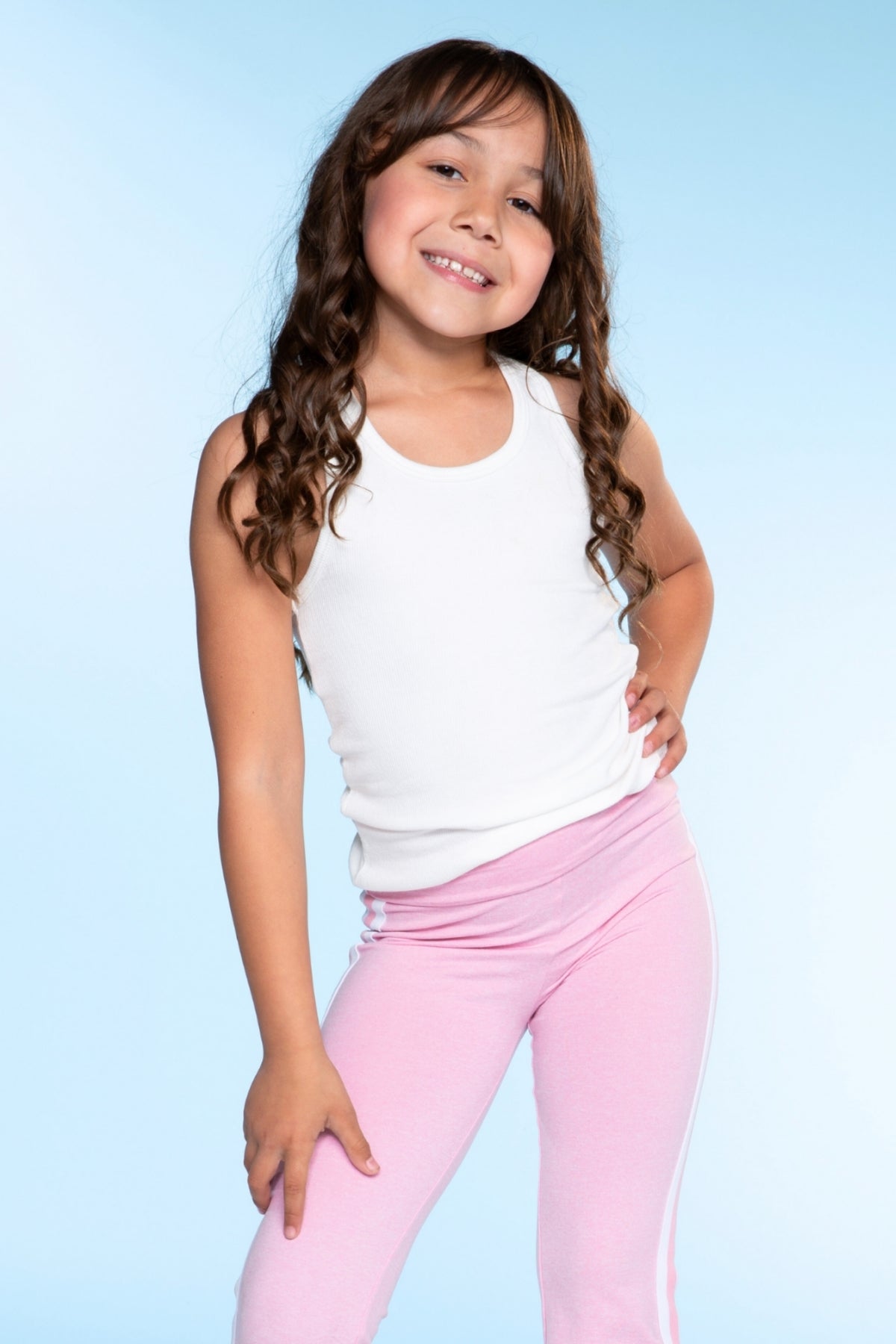 Ultra-Soft Ribbed Scoop Racer Tank - White