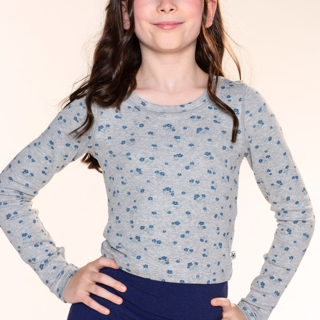 Ultra-Soft Ribbed Long Sleeve Fitted Tee