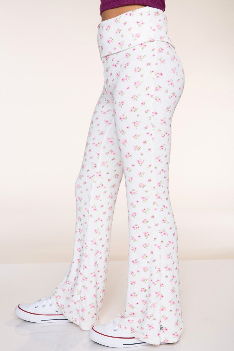 Foldover Rib Flare Legging