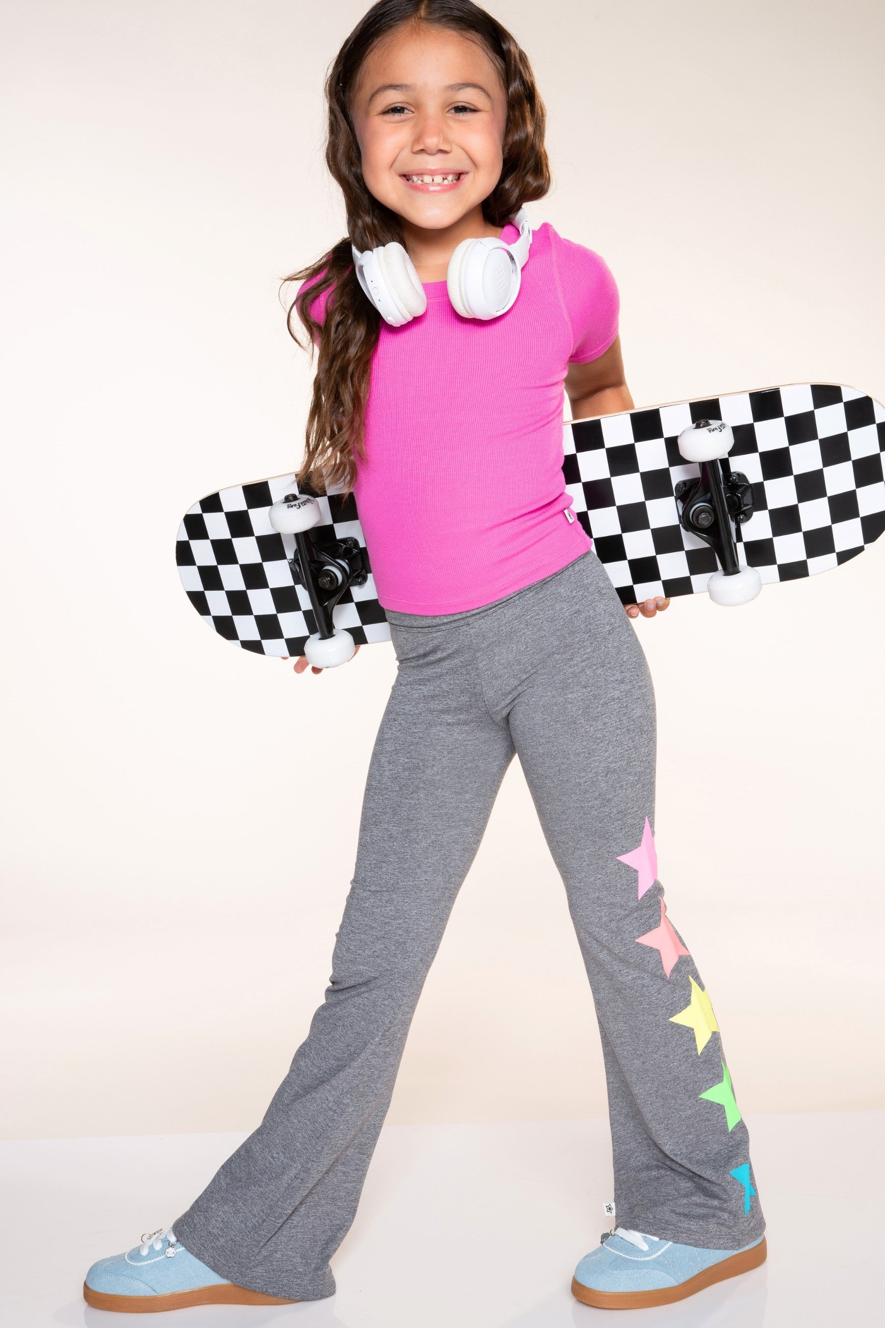 5-Pack Simply Soft Luxe Flare Legging - Black | Navy | Steel Stars | Neon Emojis | Burgundy Bow - NEW!