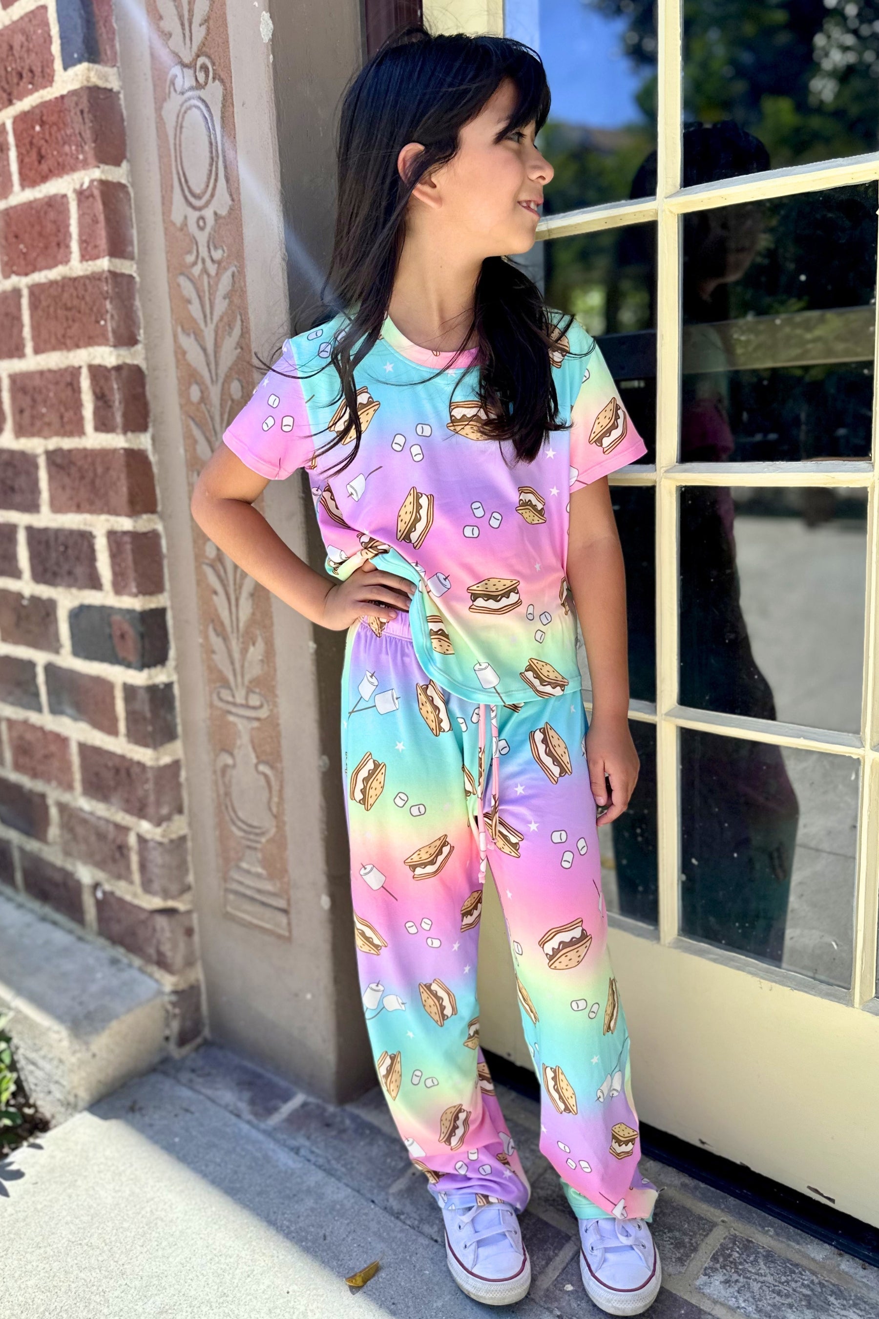 Simply Soft Easy Tee & Karate Pant - Rainbow S'Mores - NEW!
