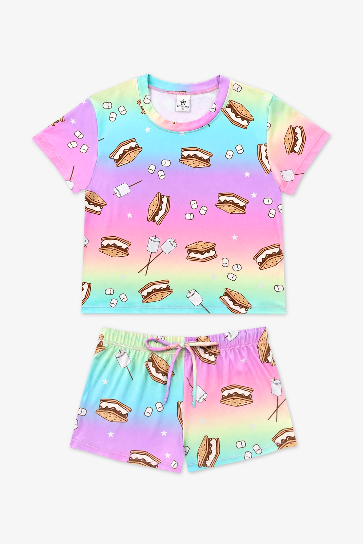 Simply Soft Easy Tee & Dolphin Short - Rainbow S'Mores - NEW!