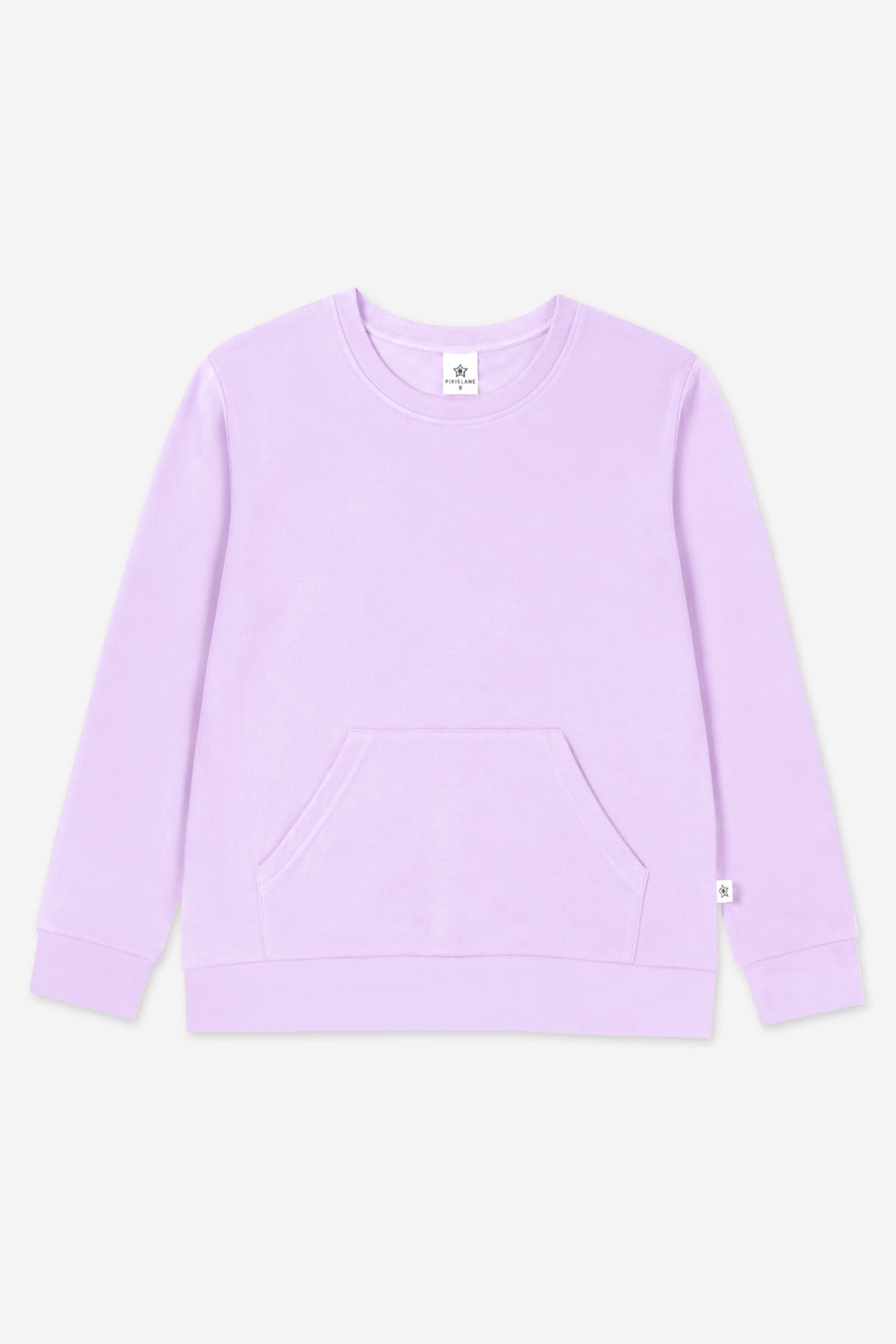 Simply Soft Kanga Pocket Crew Top - Lilac Chambray Tie Dye - NEW!