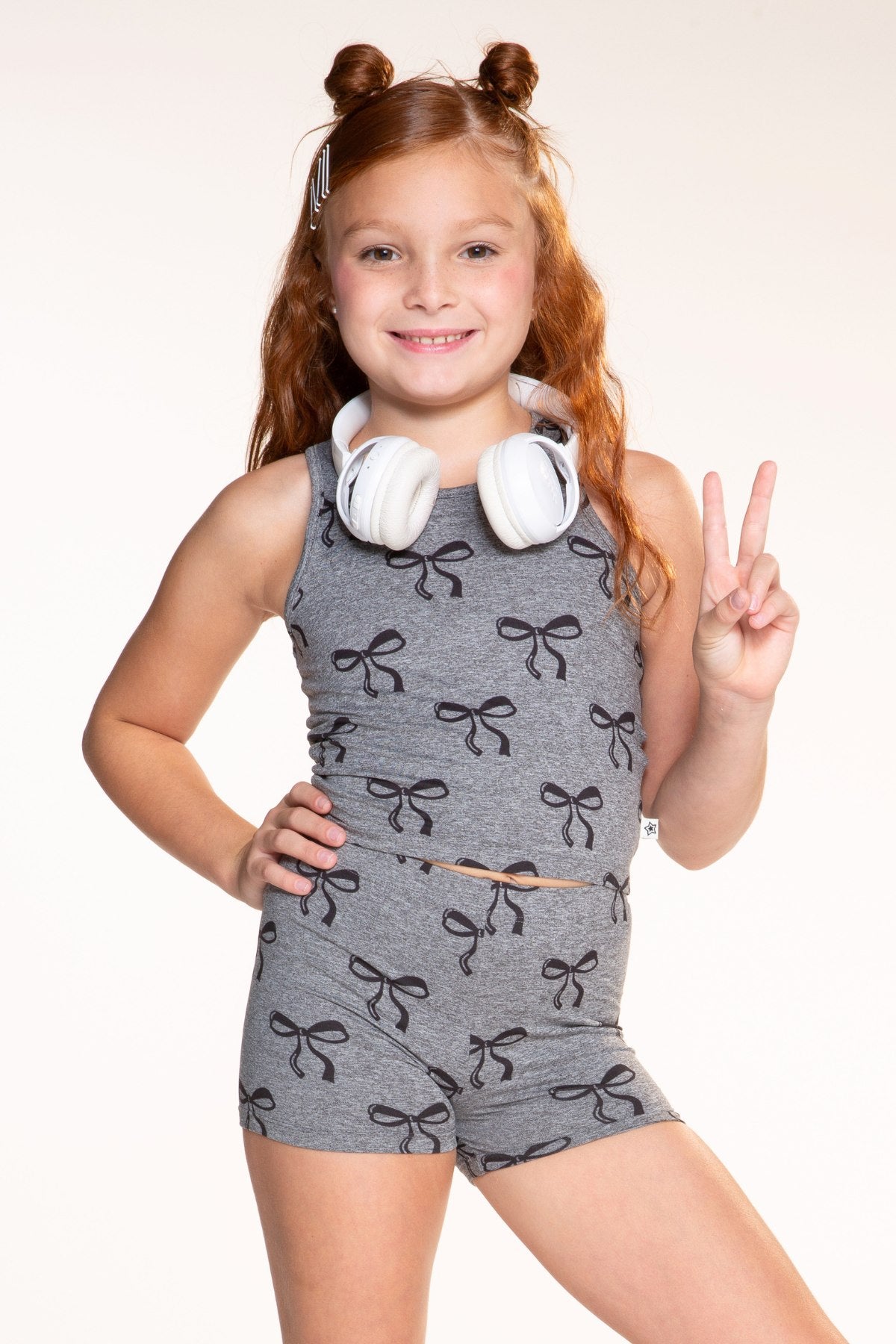 4-Pack Simply Soft Luxe Cropped Racerback Tank & Tumble Short - Black Smile | Lilac Star | Neon Pink Emojis | Steel Bows - NEW!