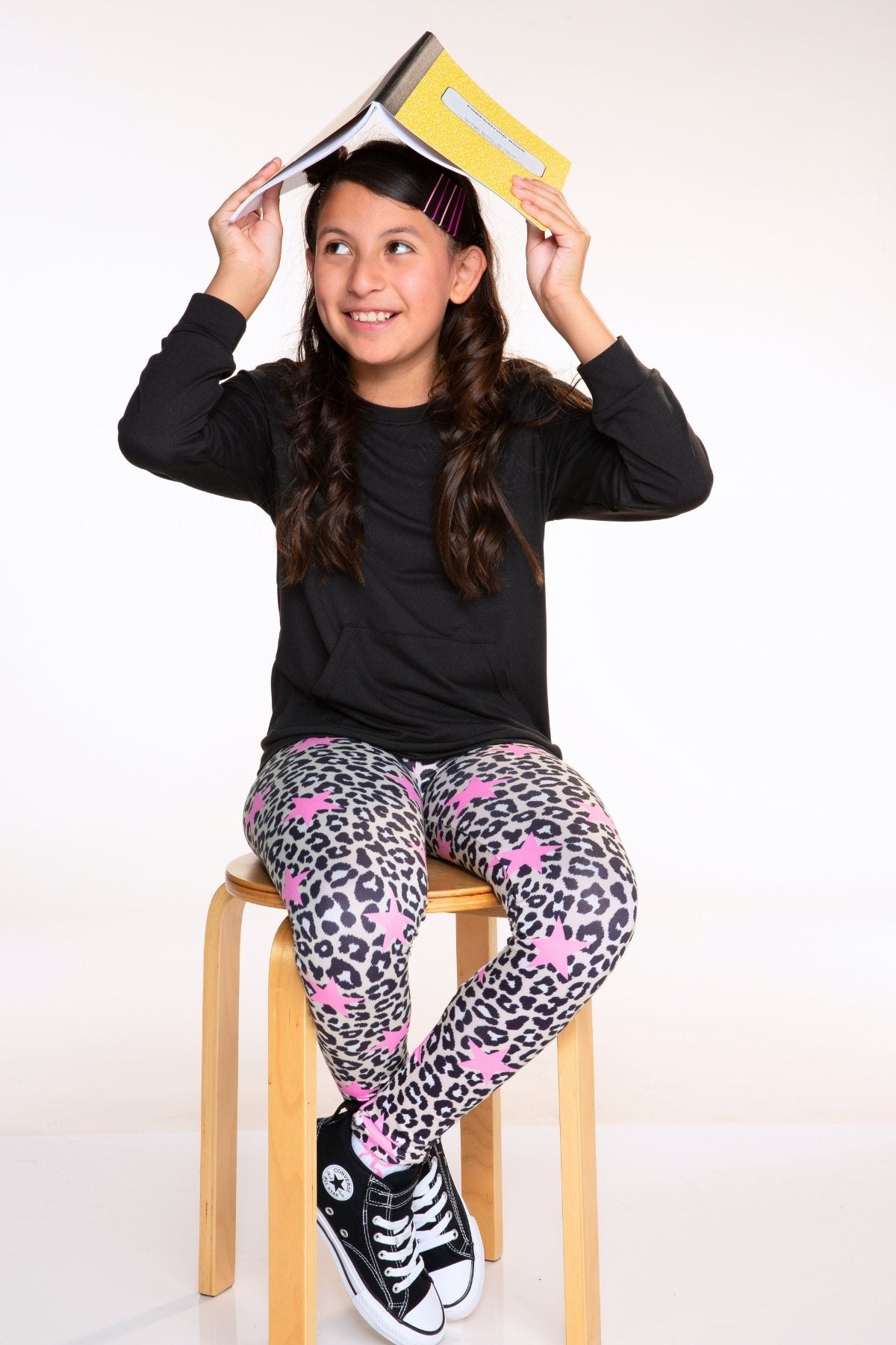 Simply Soft Long Legging. - Taupe Pink Leopard Star - NEW!