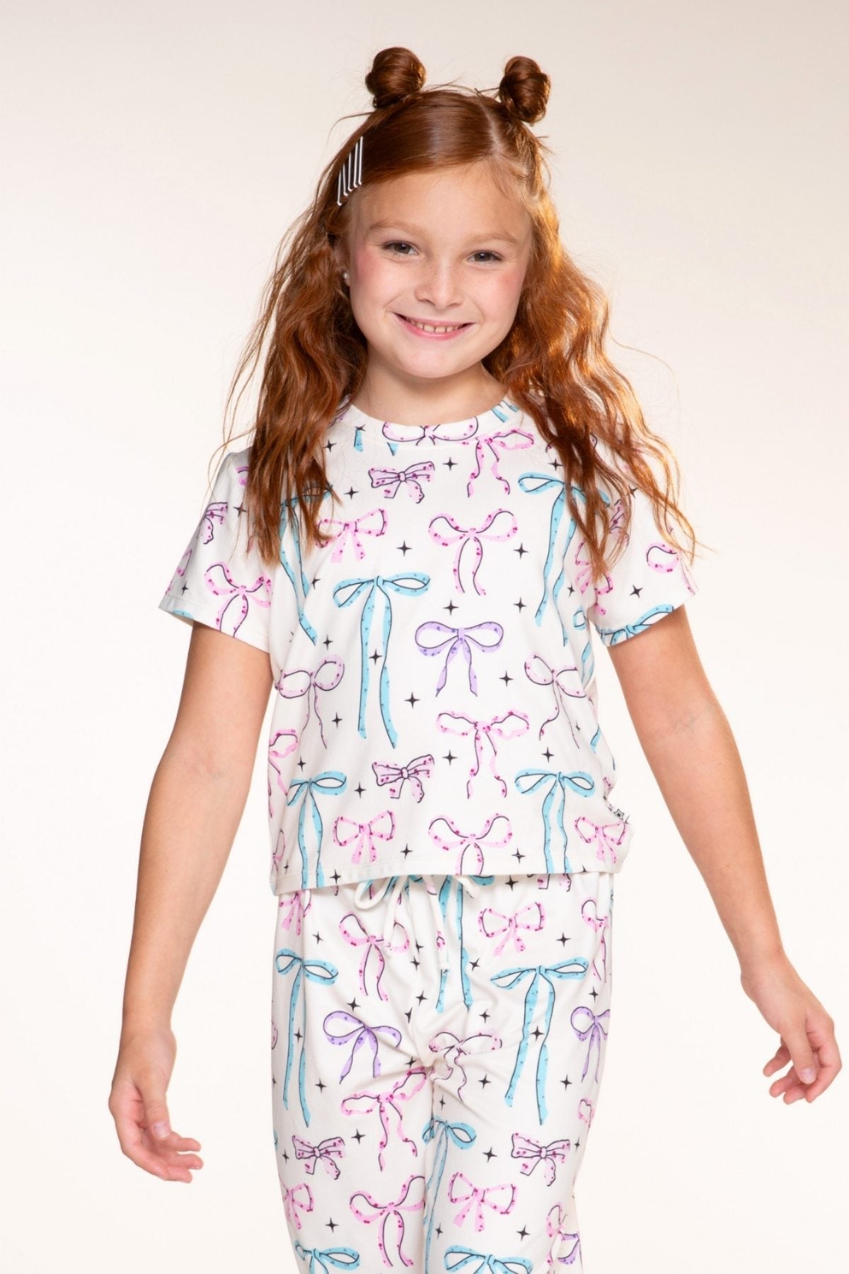 Simply Soft Easy Tee & Karate Pant - Ivory Floral Bow - NEW!