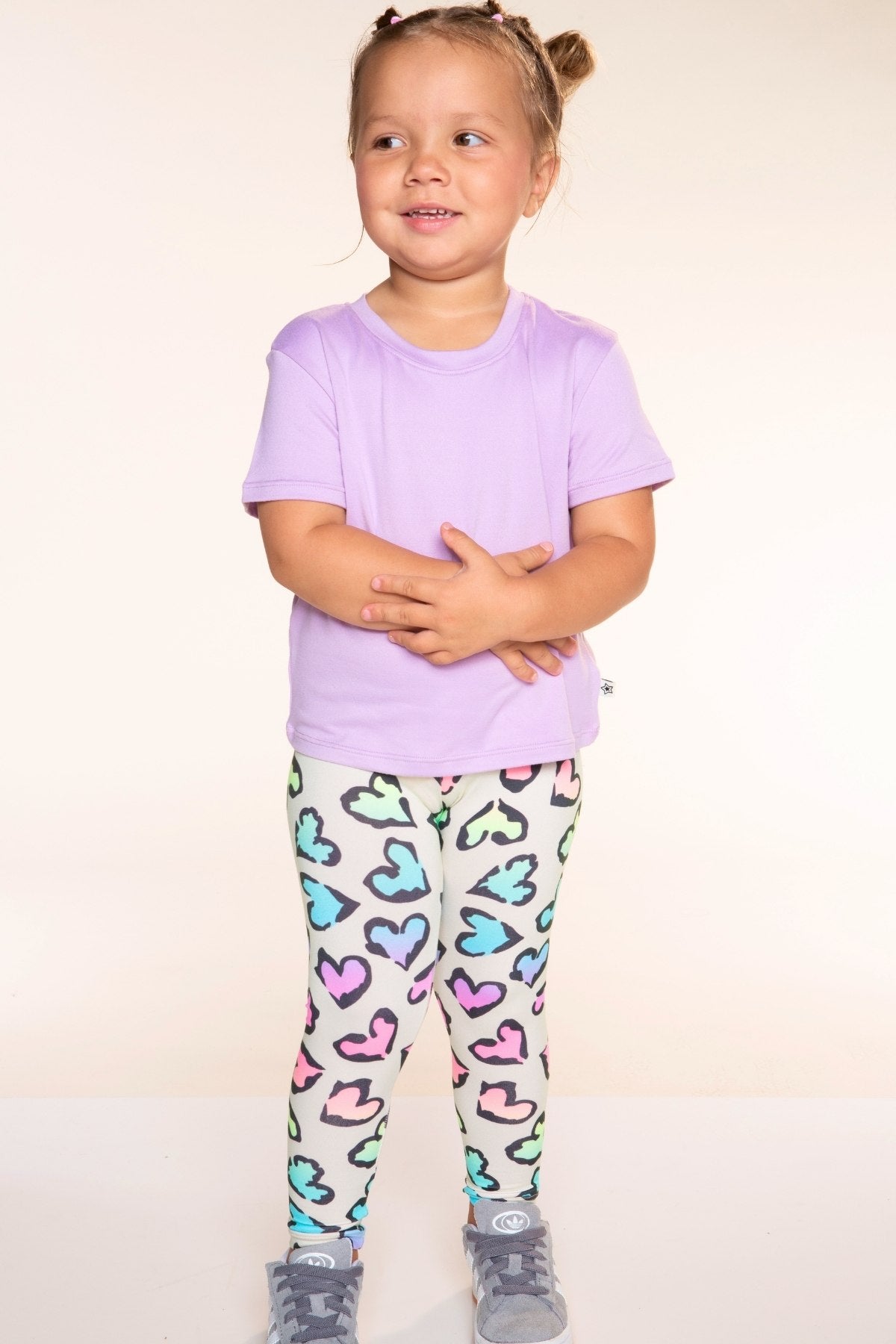 Simply Soft Long Legging. - Rainbow Leopard Heart - NEW!