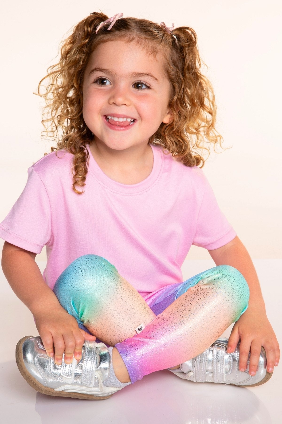 Glitter Foil High Shine Legging - Rainbow Glitter - NEW!