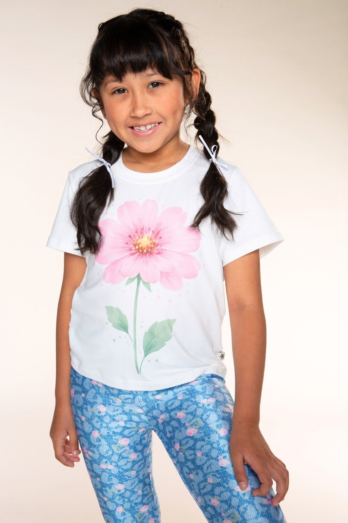 Simply Soft Easy Tee - Rainbow Tie Dye Smile