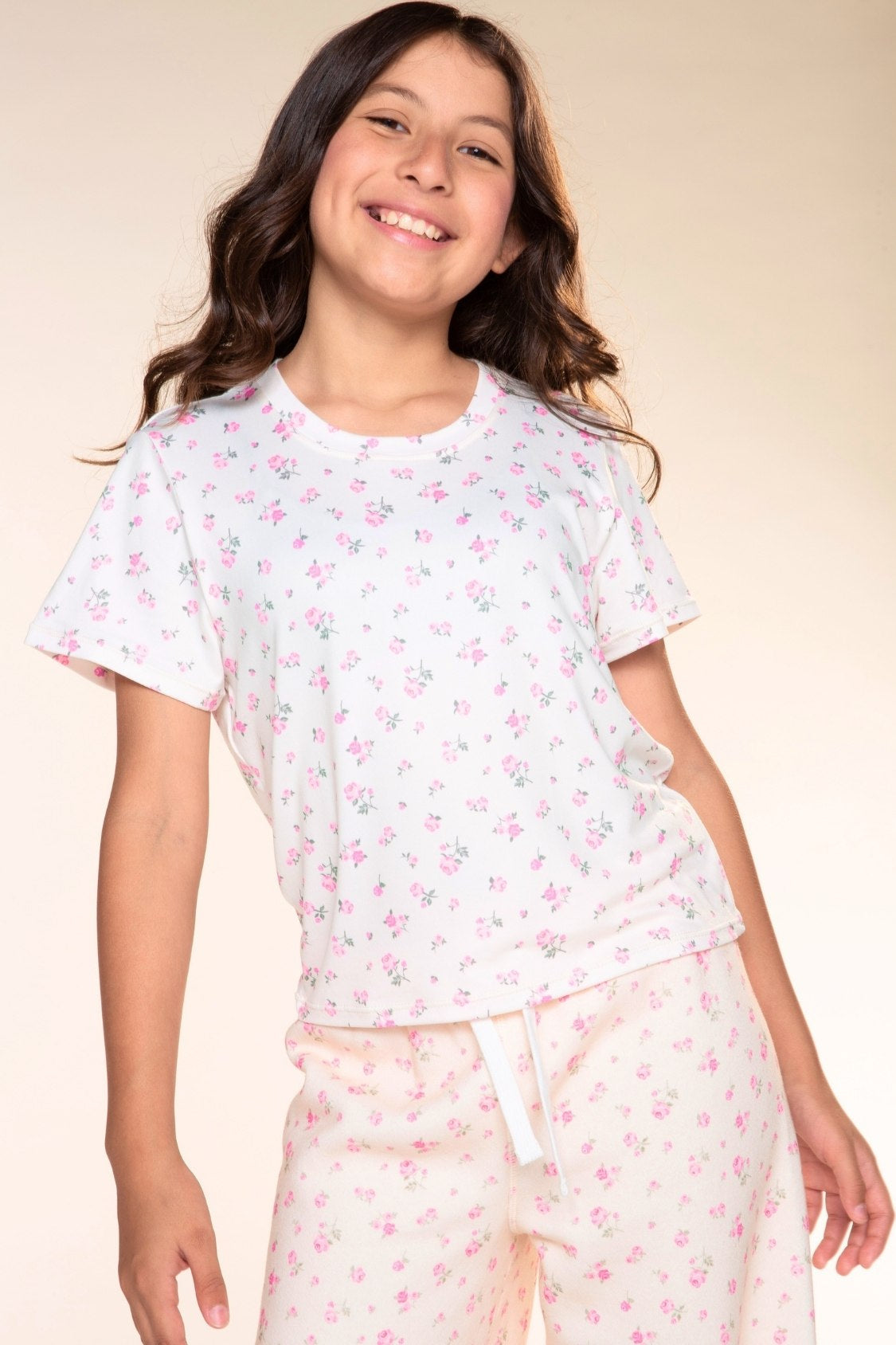 Simply Soft Easy Tee - Rainbow Tie Dye Smile