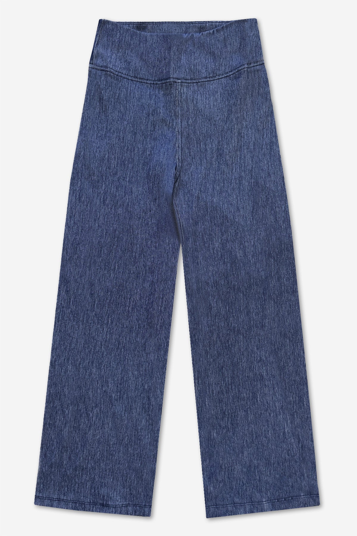 Super Stretch Soft Denim Wide Leg Jegging - Light Blue Denim - NEW!