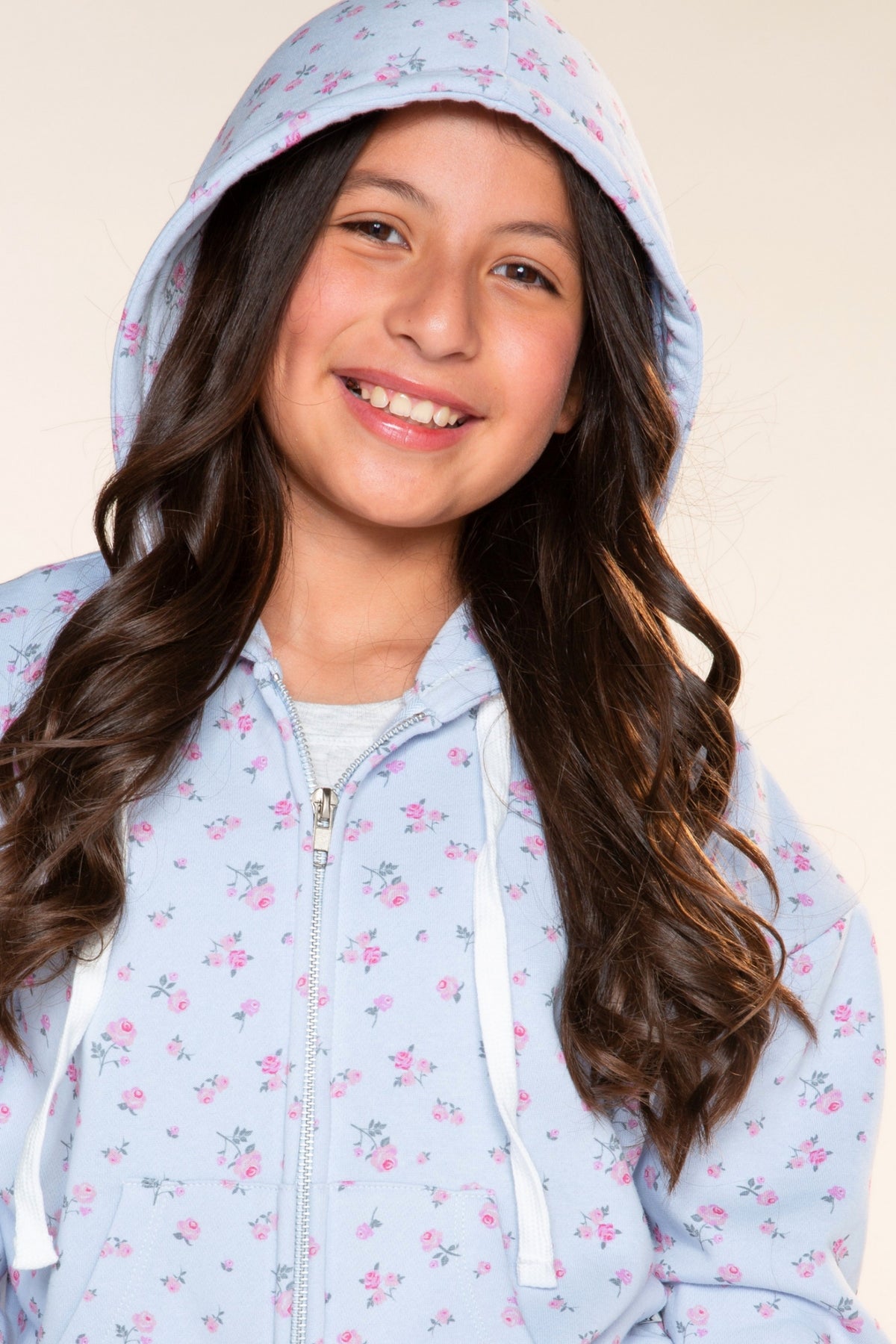 3 Pack Zip Up Hoodie With Sweatpant & Simply Soft Tee - Light Blue Floral | Dusty Pink | Light Blue Floral - NEW!