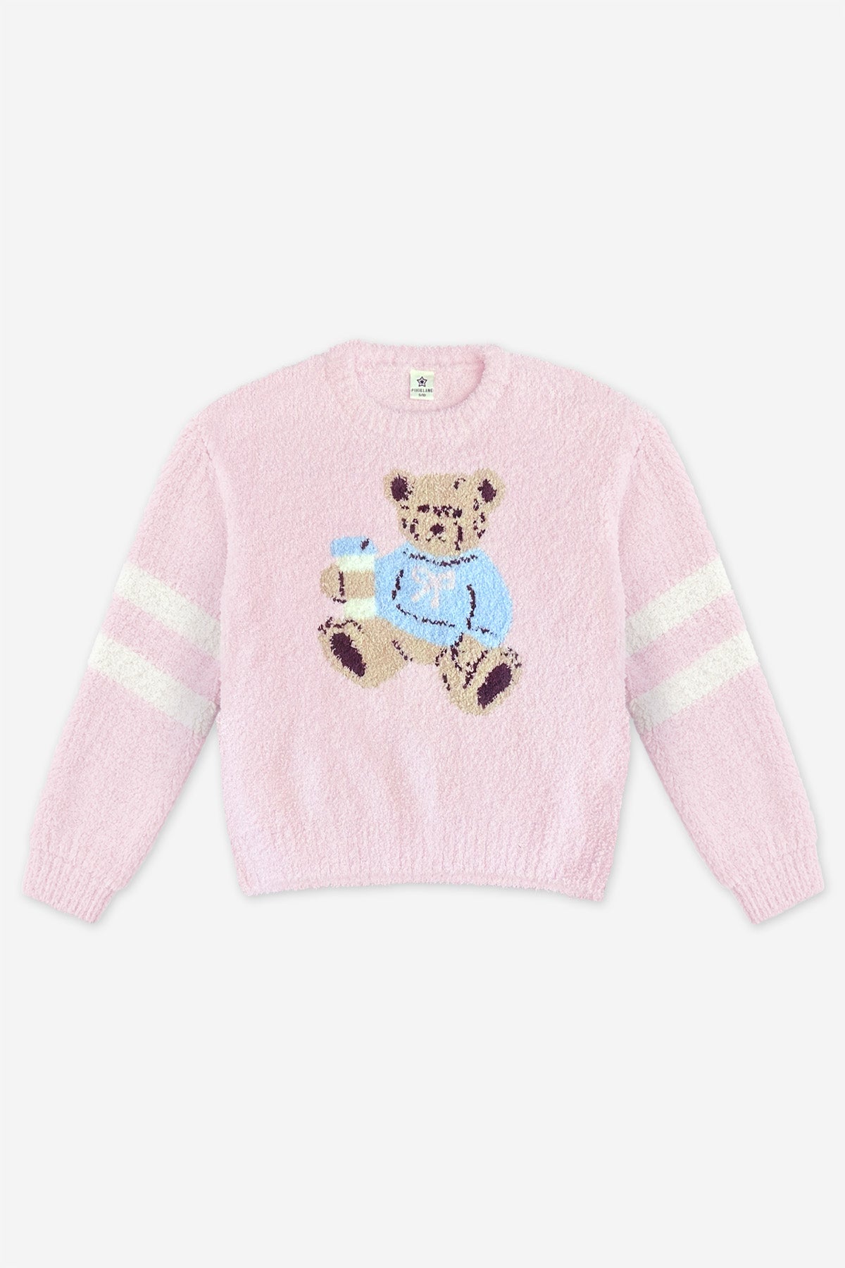 Cloud Plush Crew Neck Sweater - Dusty Pink Teddy - NEW!