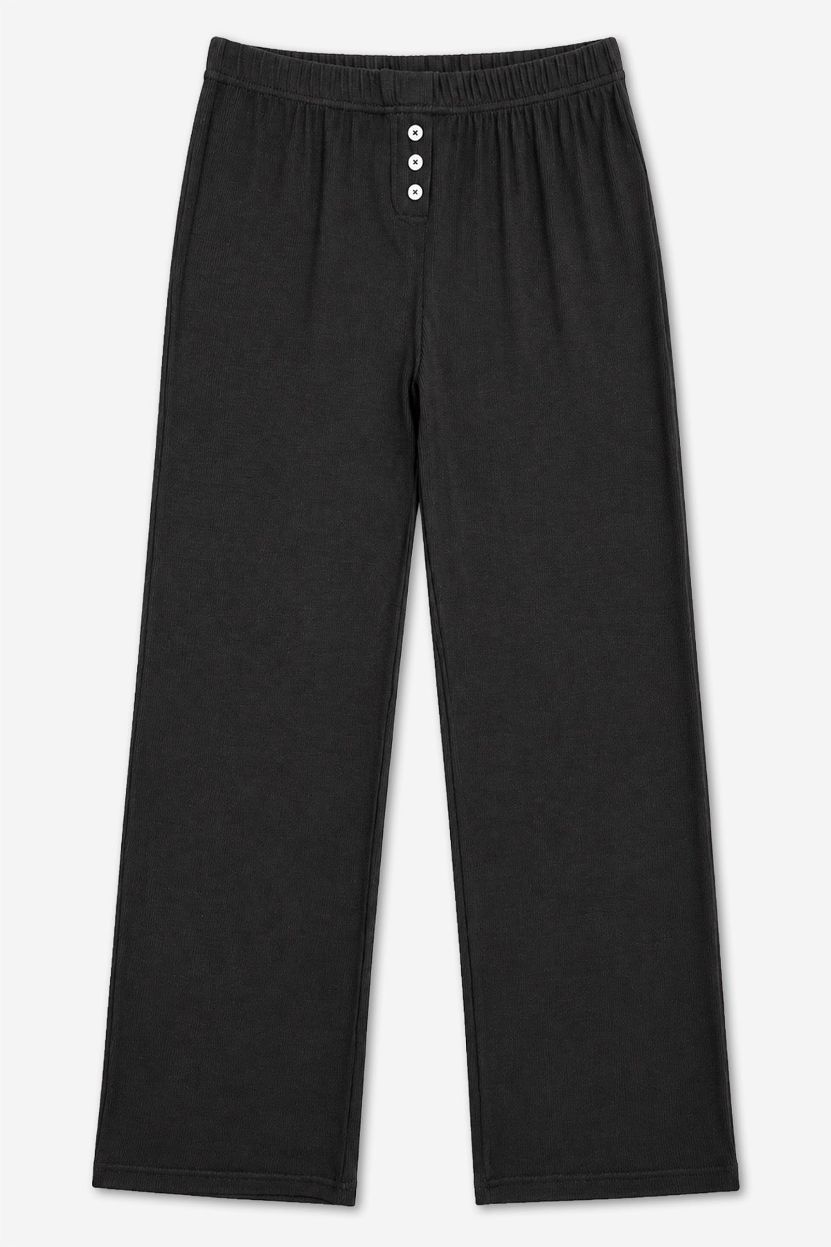 Ultra-Soft Rib Wide Leg Pant - Heather Grey Blue Floral - NEW!