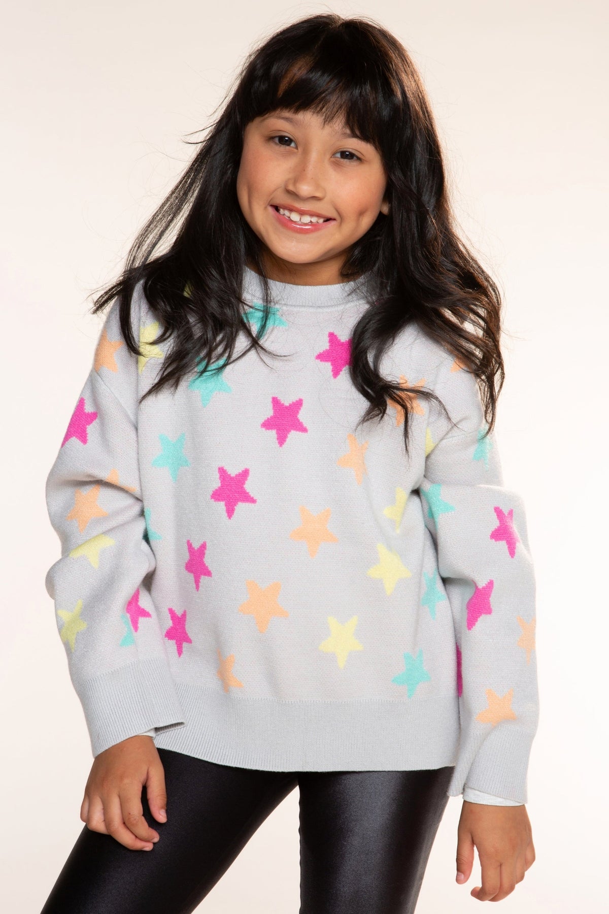Yummy Soft Crew Neck Sweater - Bubble Gum Pink Green Ivory Candy Canes - NEW!