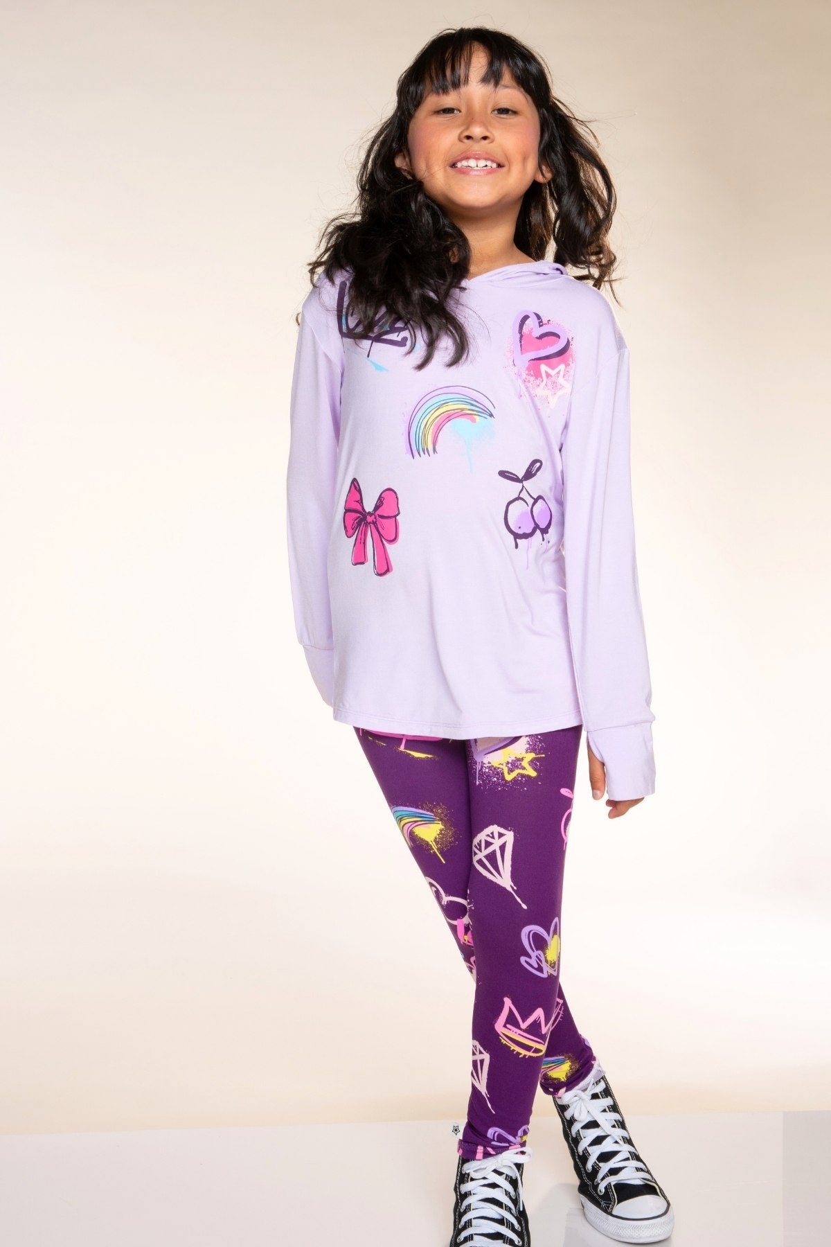 4 Pack Graffiti Emoji Set - Dk Purple Graffiti | Lavender Graffiti | Dk Purple Graffiti | Dk Purple Graffiti- NEW!