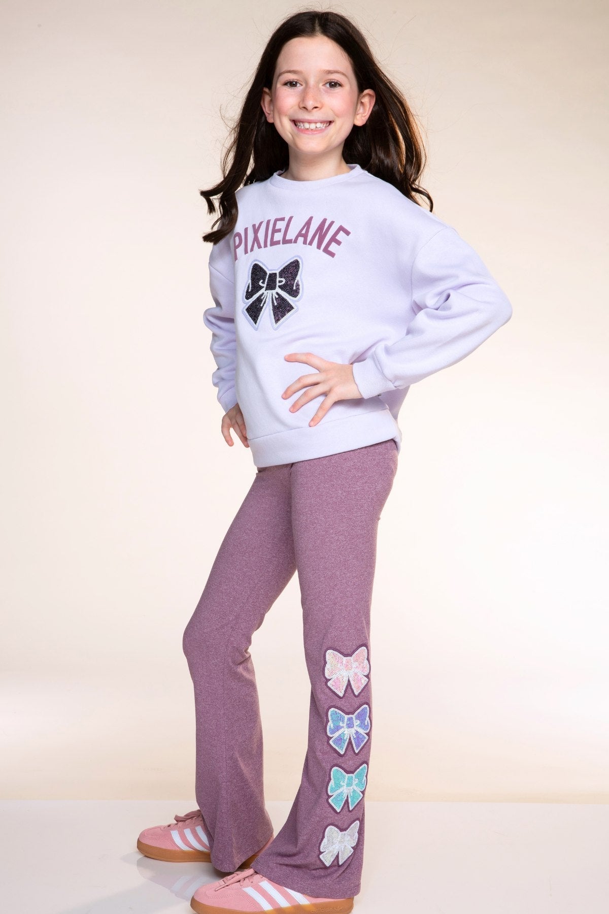 Simply Soft Luxe Flare Legging - Steel Rainbow Stars - NEW!