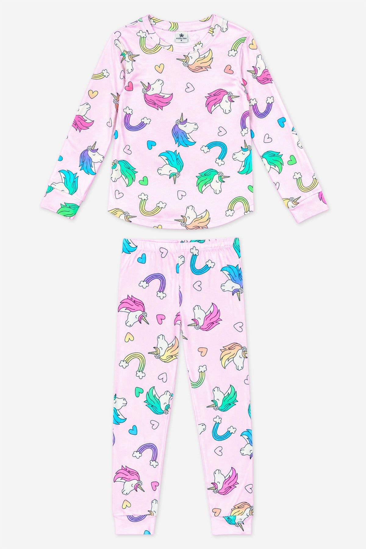 Simply Soft Long Sleeve Tee & Slim Lounge Pant - Pink Rainbow Unicorn - NEW!