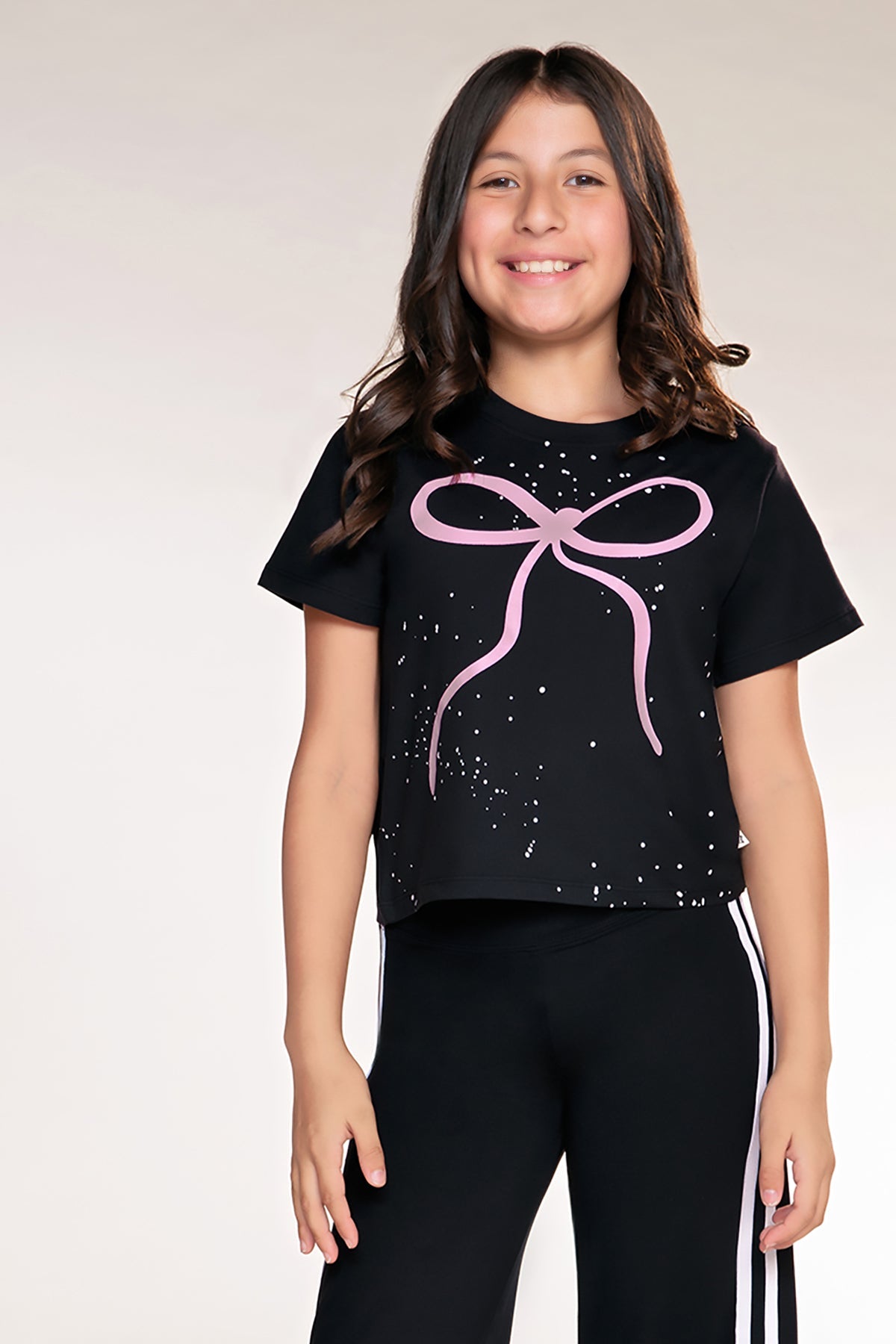 Simply Soft Easy Tee - Pink Black Graffiti Icons - NEW!